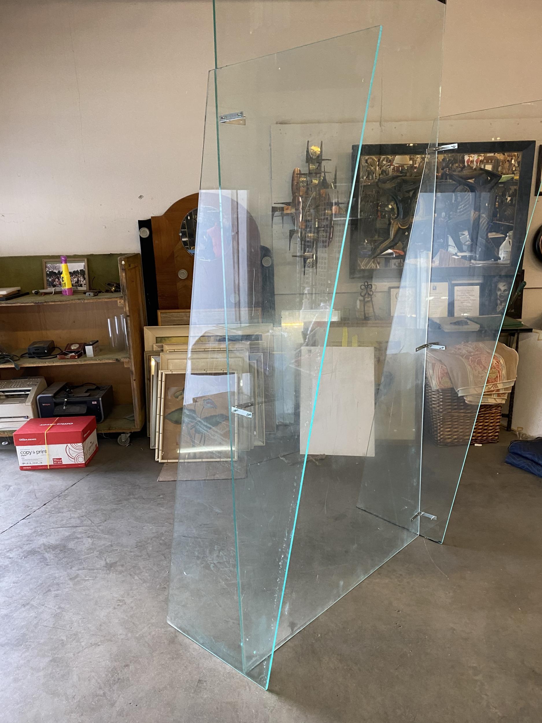 American Large Post Modern Plexiglasss Wall Divider For Sale