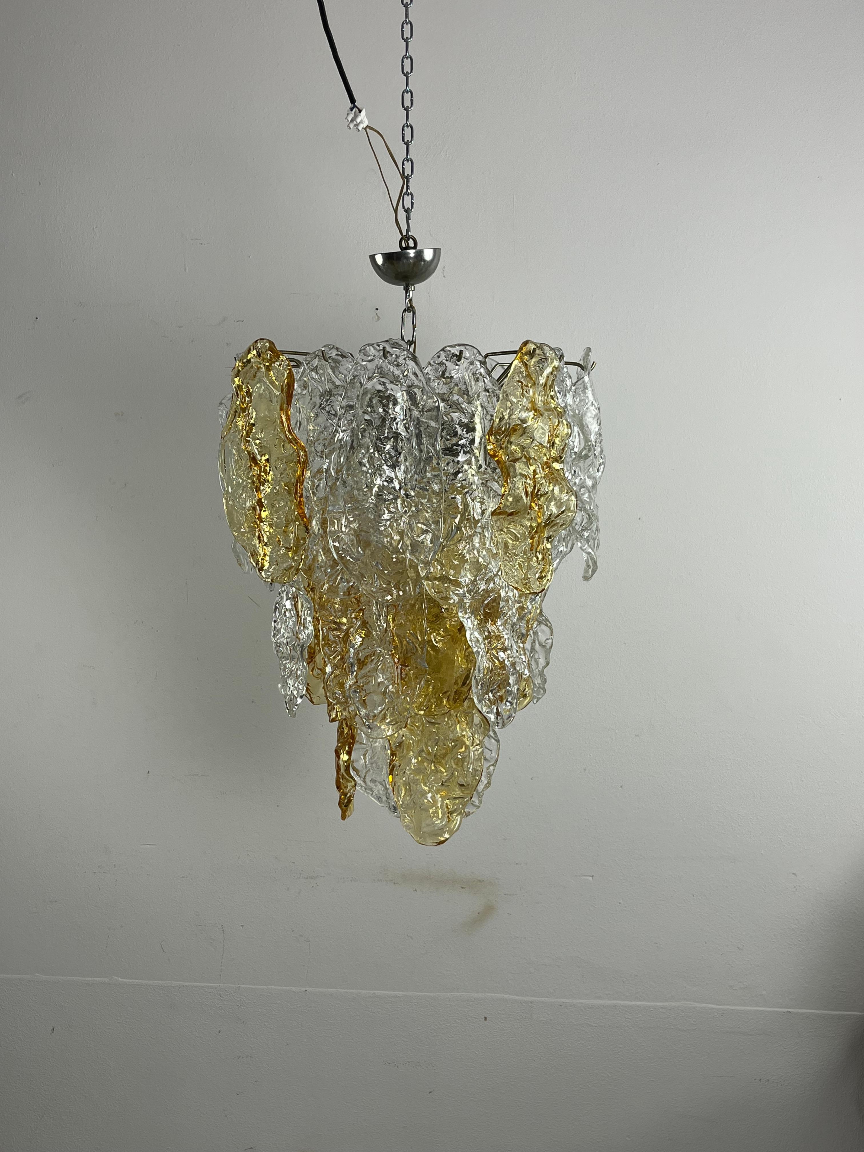 Grand lustre de 9 lumières en verre de Murano, facture d'achat de 1978 en vente 4