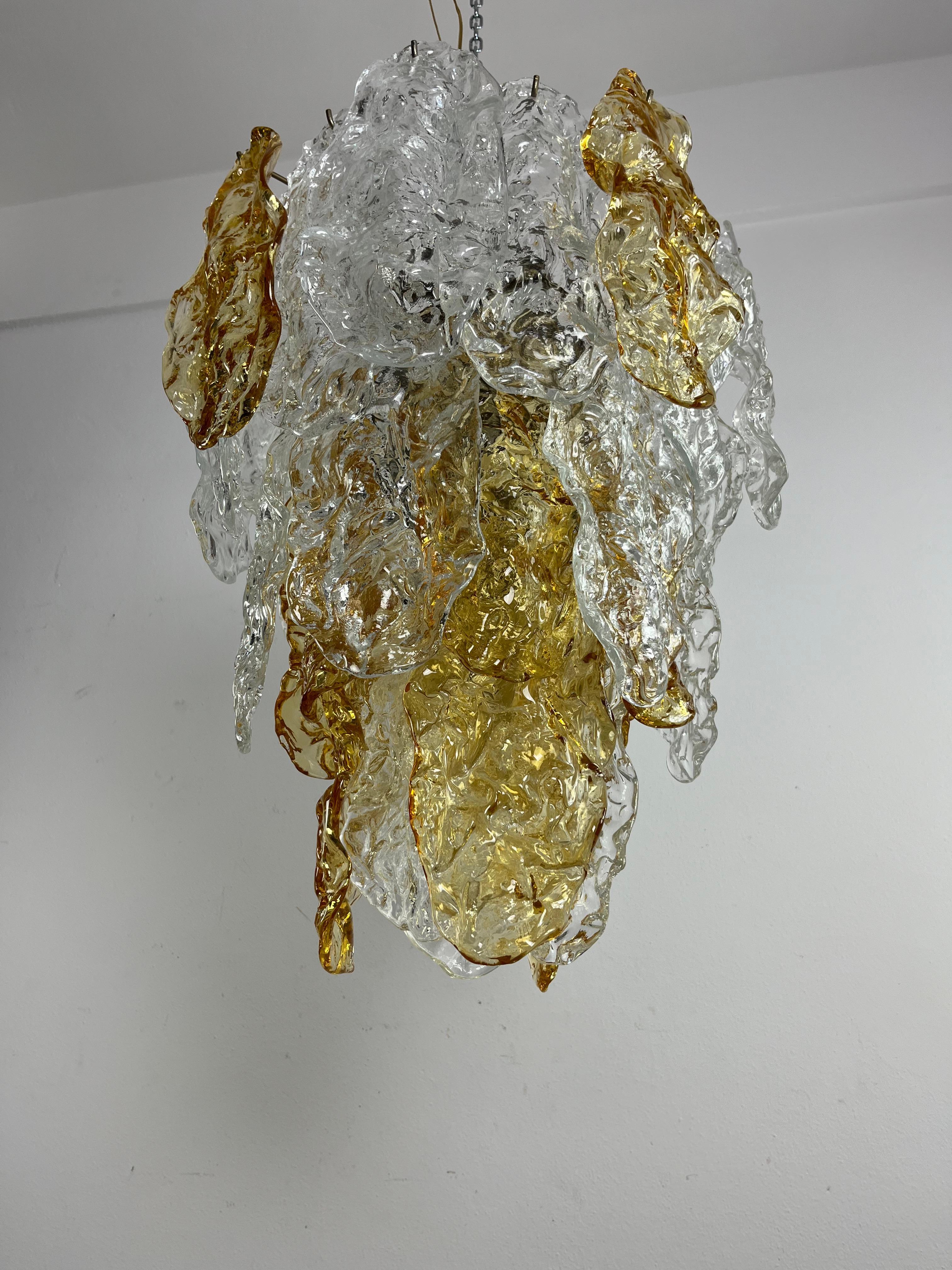Grand lustre de 9 lumières en verre de Murano, facture d'achat de 1978 en vente 5