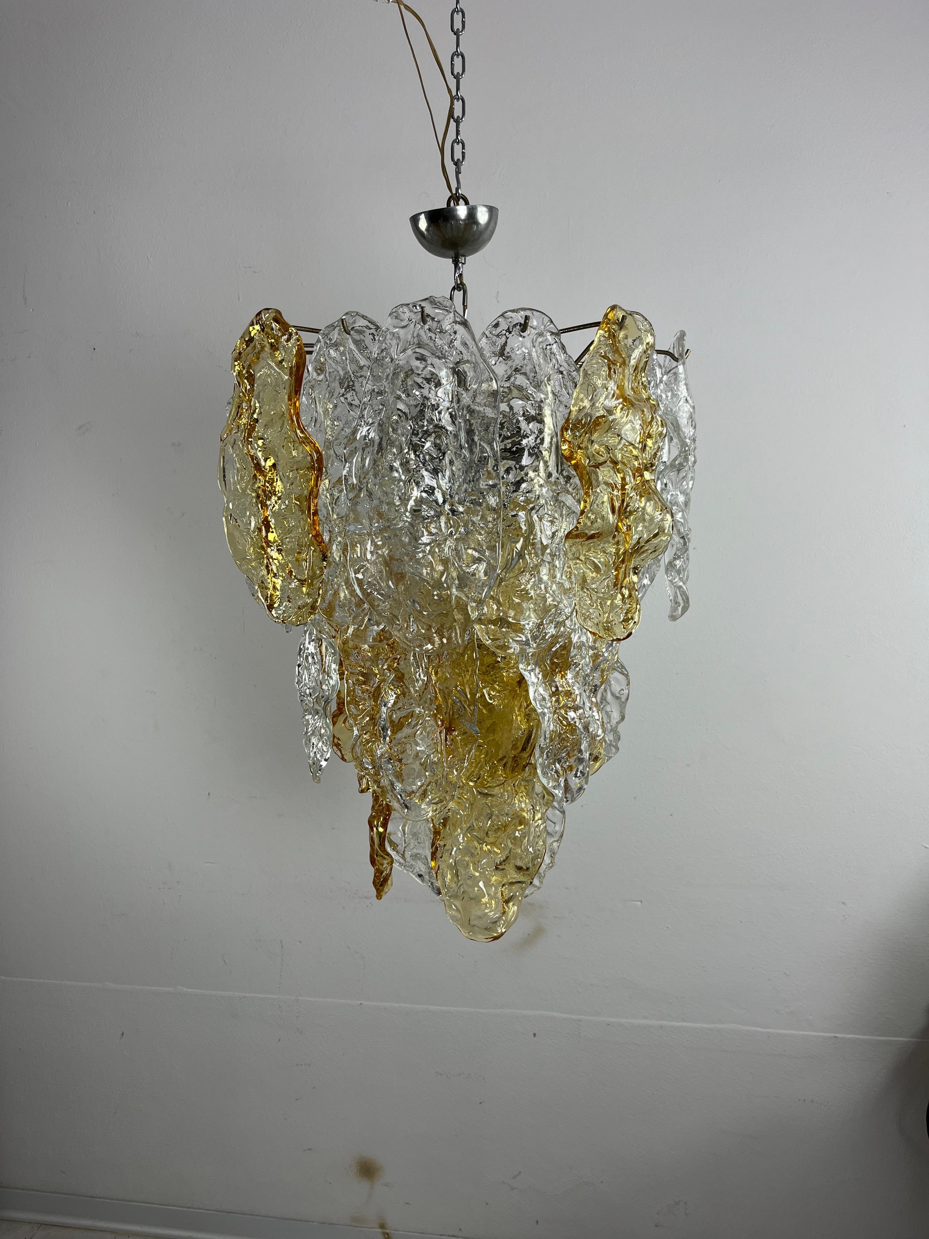 Grand lustre de 9 lumières en verre de Murano, facture d'achat de 1978 en vente 6