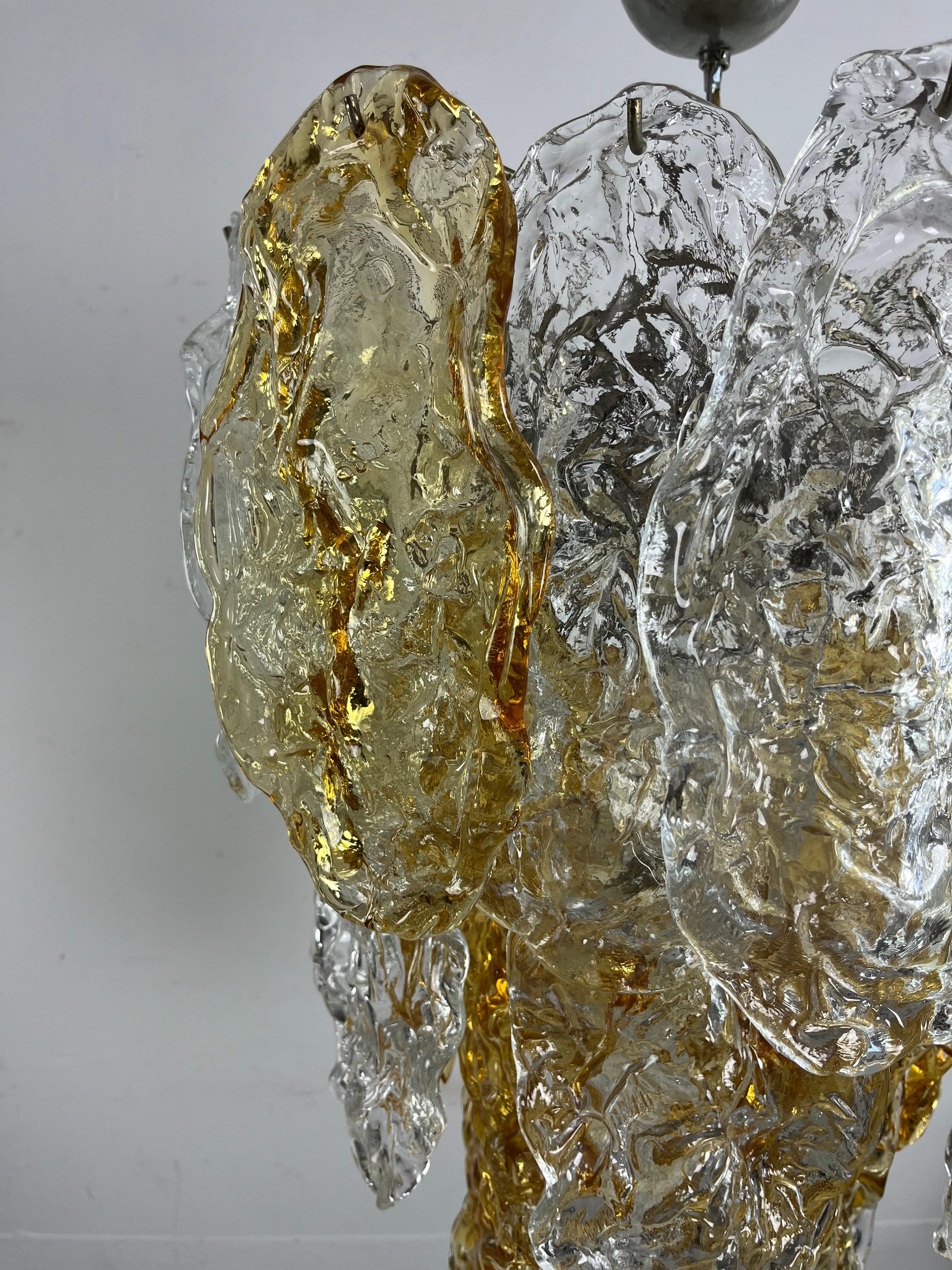 Grand lustre de 9 lumières en verre de Murano, facture d'achat de 1978 en vente 7