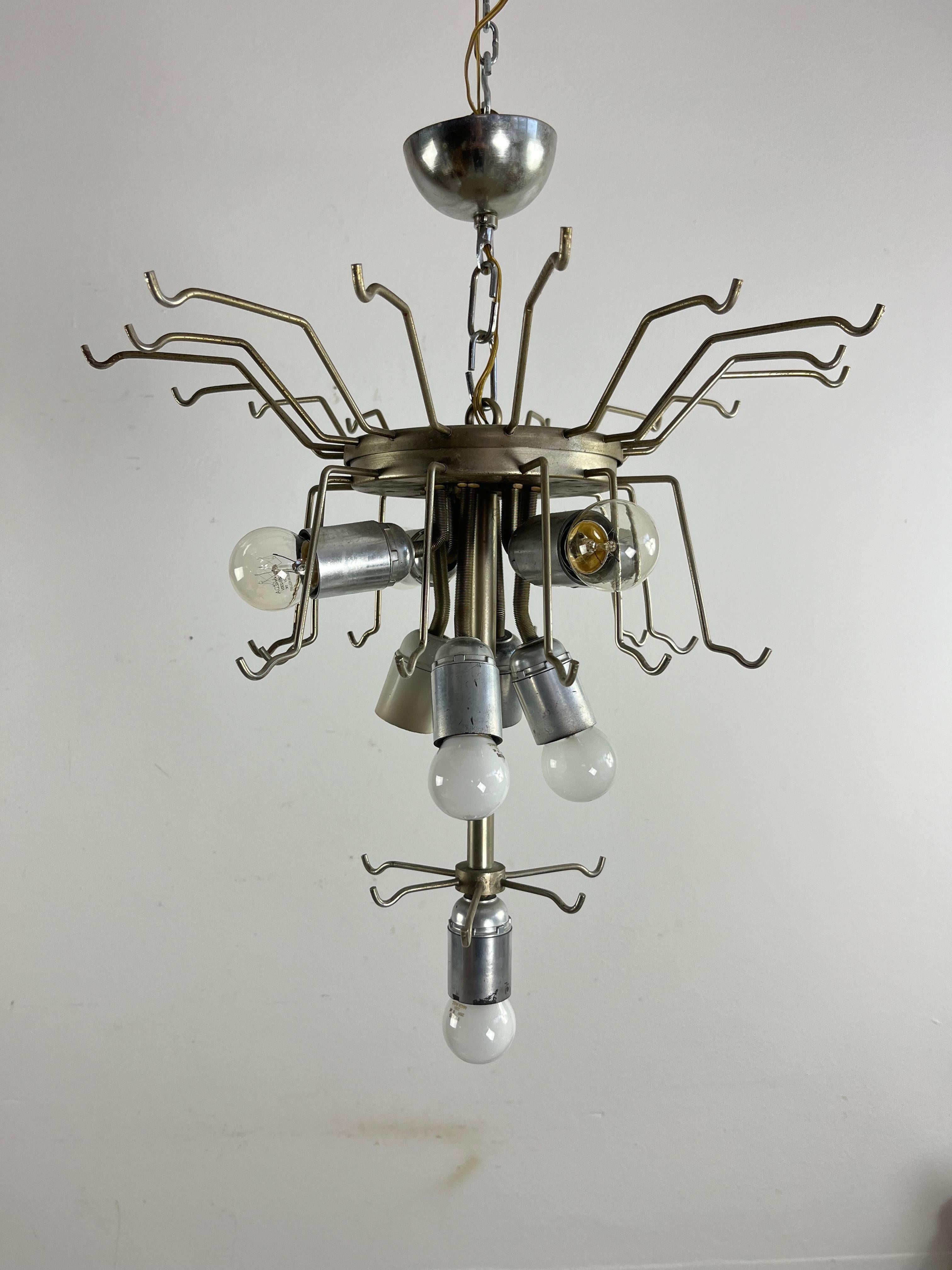 Grand lustre de 9 lumières en verre de Murano, facture d'achat de 1978 en vente 9