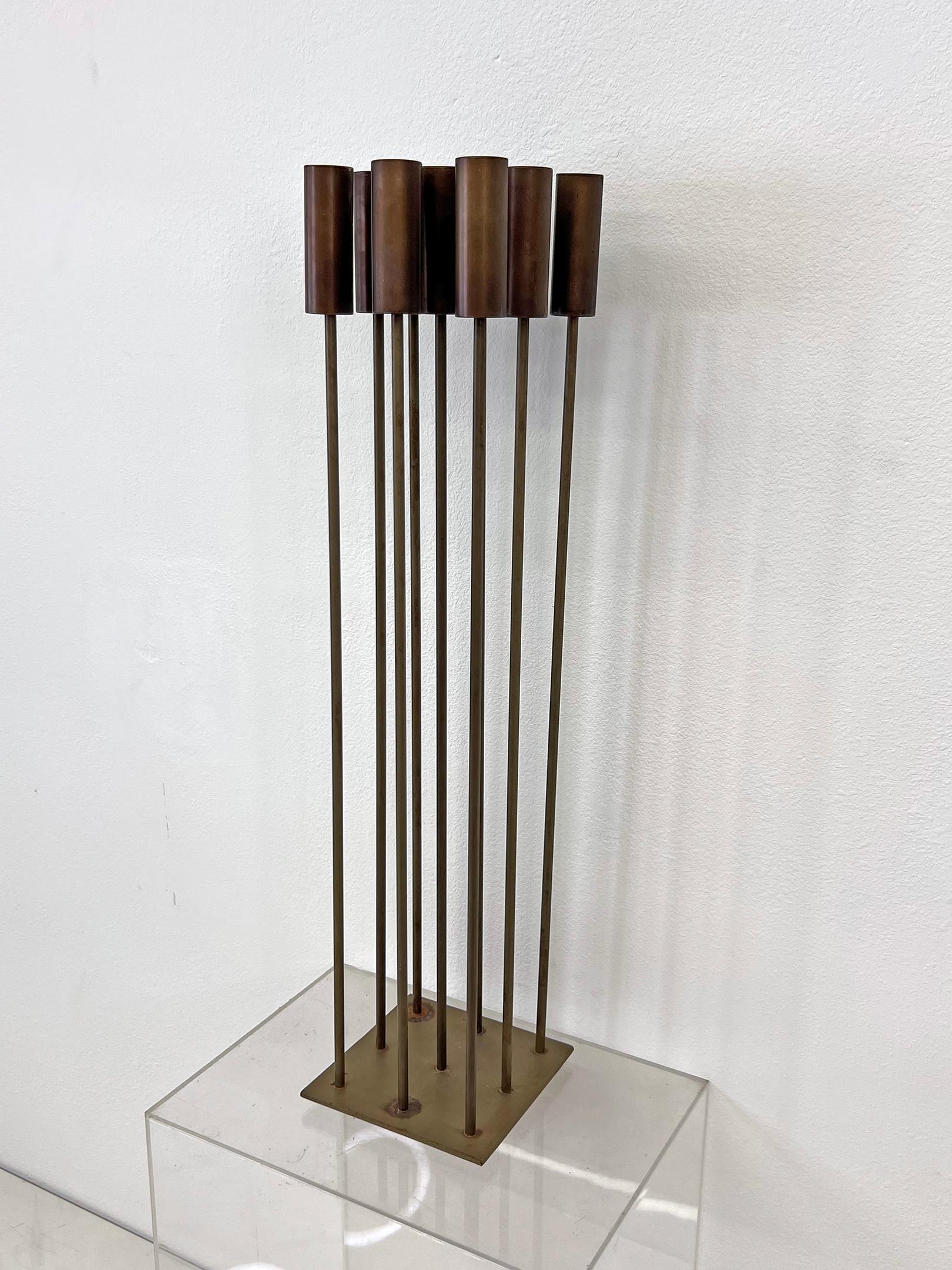 Große 9 Rod Sonambient-Skulptur im Stil von Harry Bertoia (Ende des 20. Jahrhunderts) im Angebot