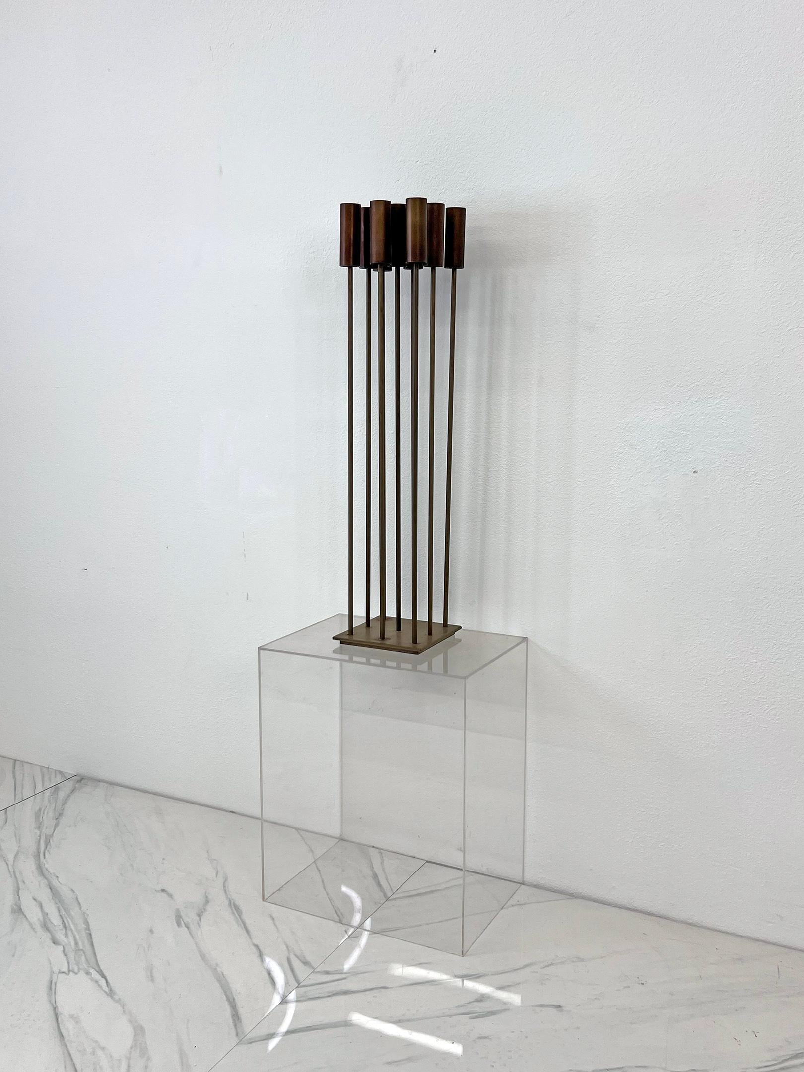 Große 9 Rod Sonambient-Skulptur im Stil von Harry Bertoia im Angebot 1