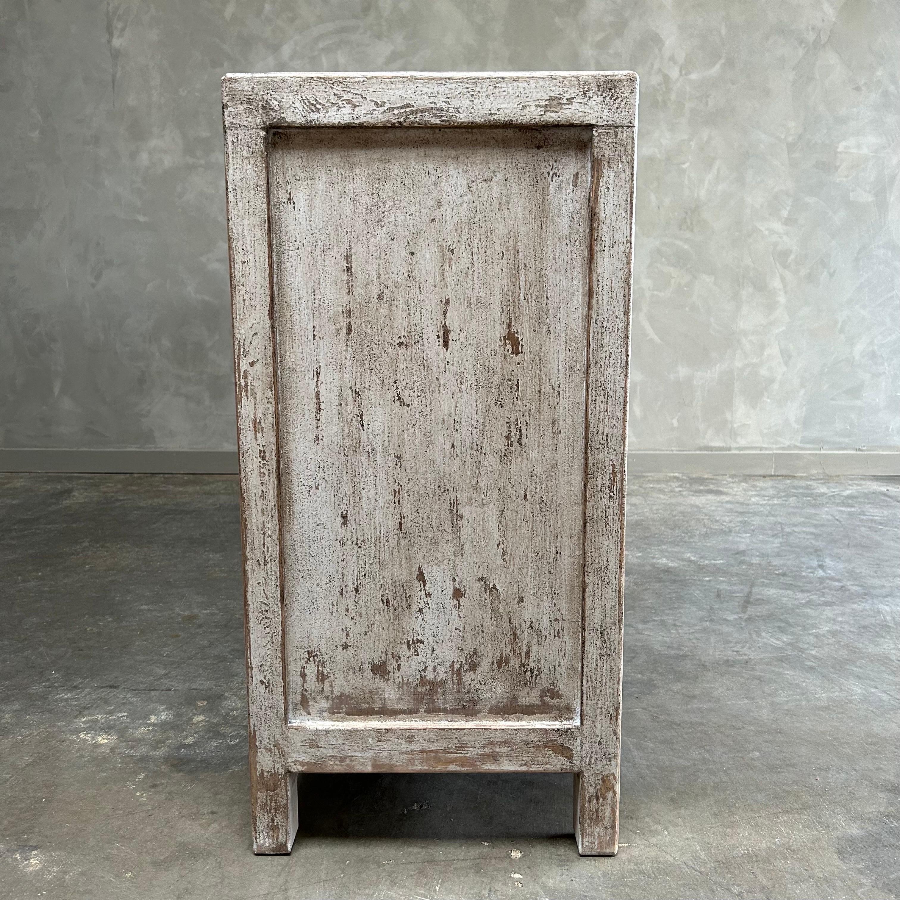 Large Reclaimed Wood Cabinet with 6 Doors For Sale 2