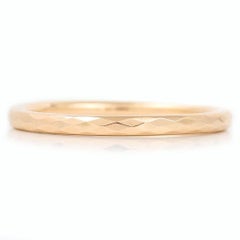 Large 9ct Gold Faceted Flapper Bangle, Circa 1922