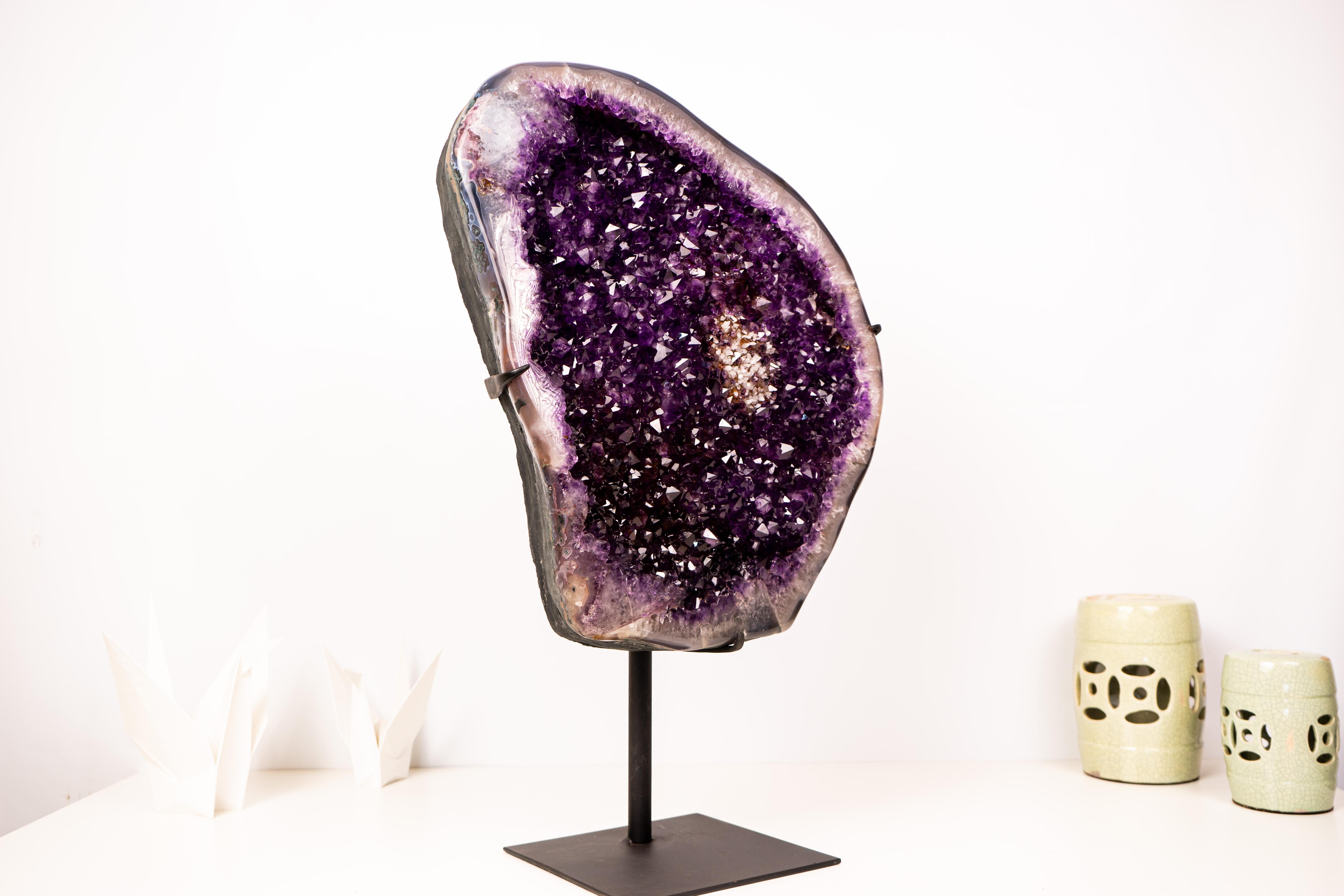 Brazilian Large AAA-Grade Amethyst Cluster For Sale