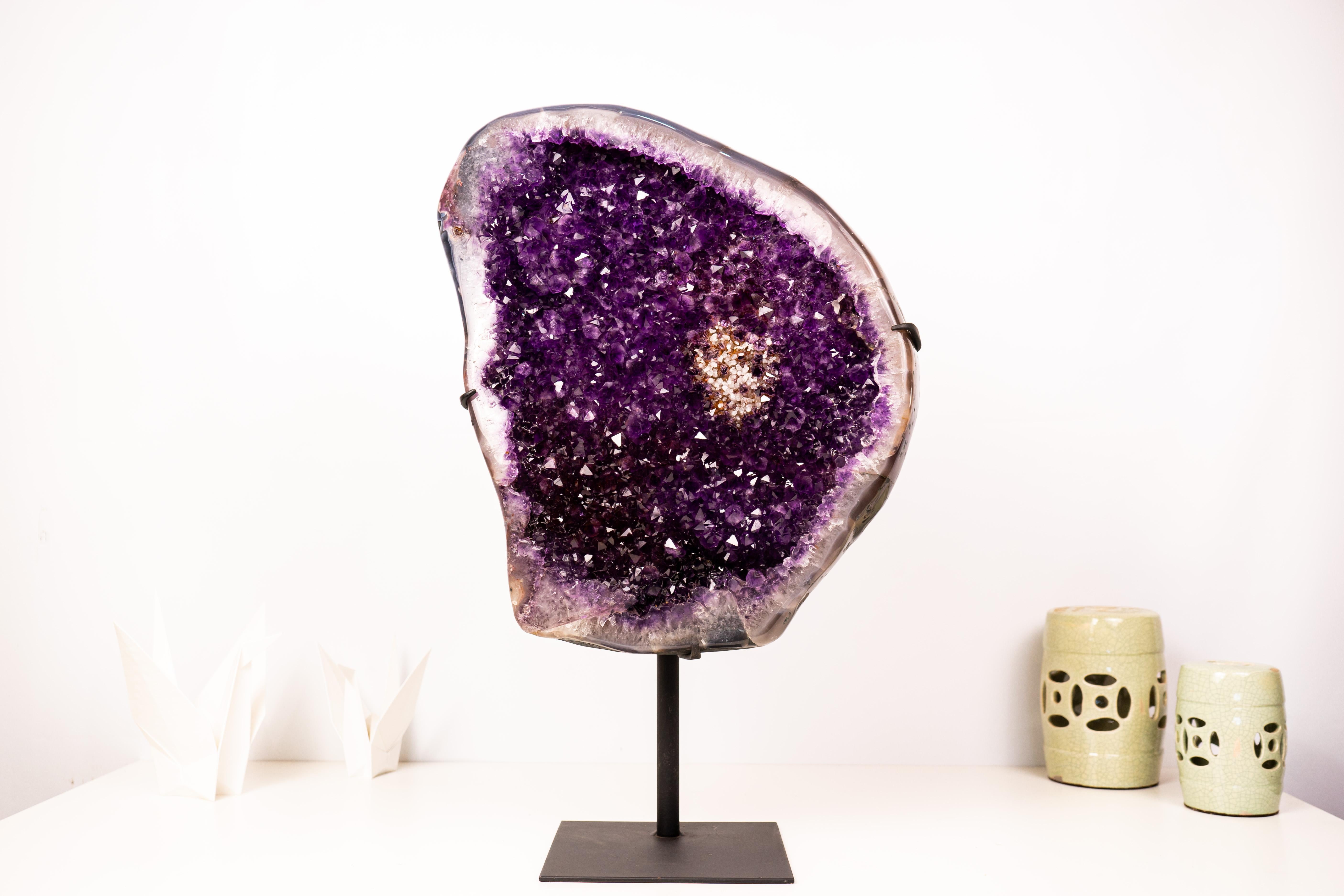 Large AAA-Grade Amethyst Cluster For Sale 2