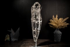 Grand quartz limuaire naturel, lapidé d'un cristal Diamantina de qualité AAA