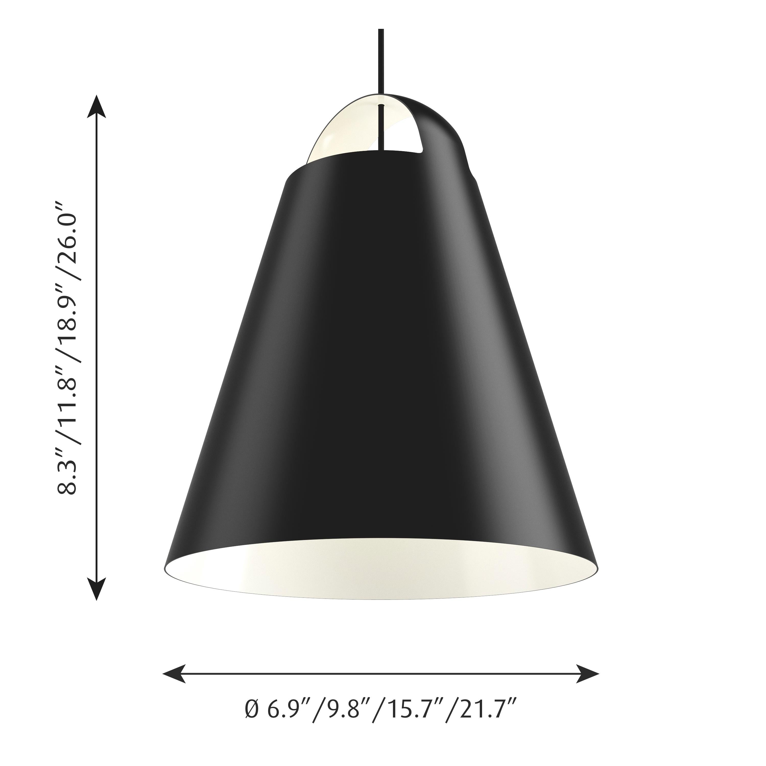 Large 'Above 15.7' Pendant Lamp for Louis Poulsen in Black For Sale 7