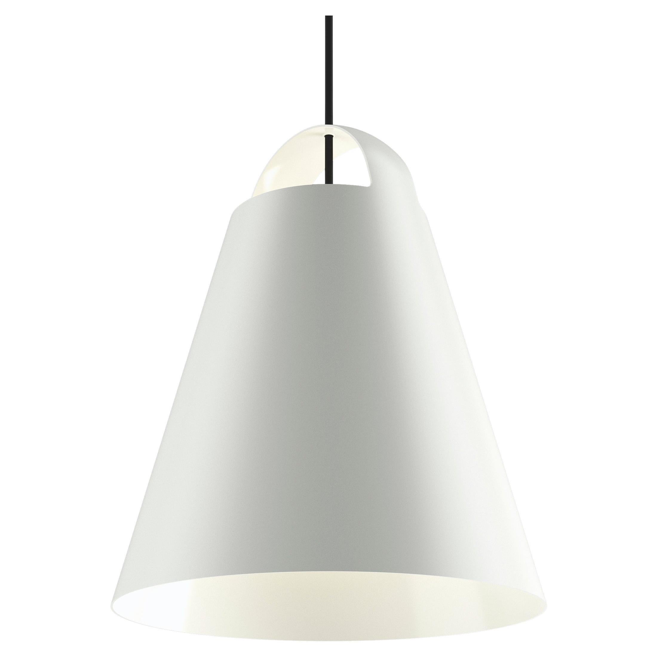 Grande lampe suspendue 'Above 15.7' blanche de Louis Poulsen en vente