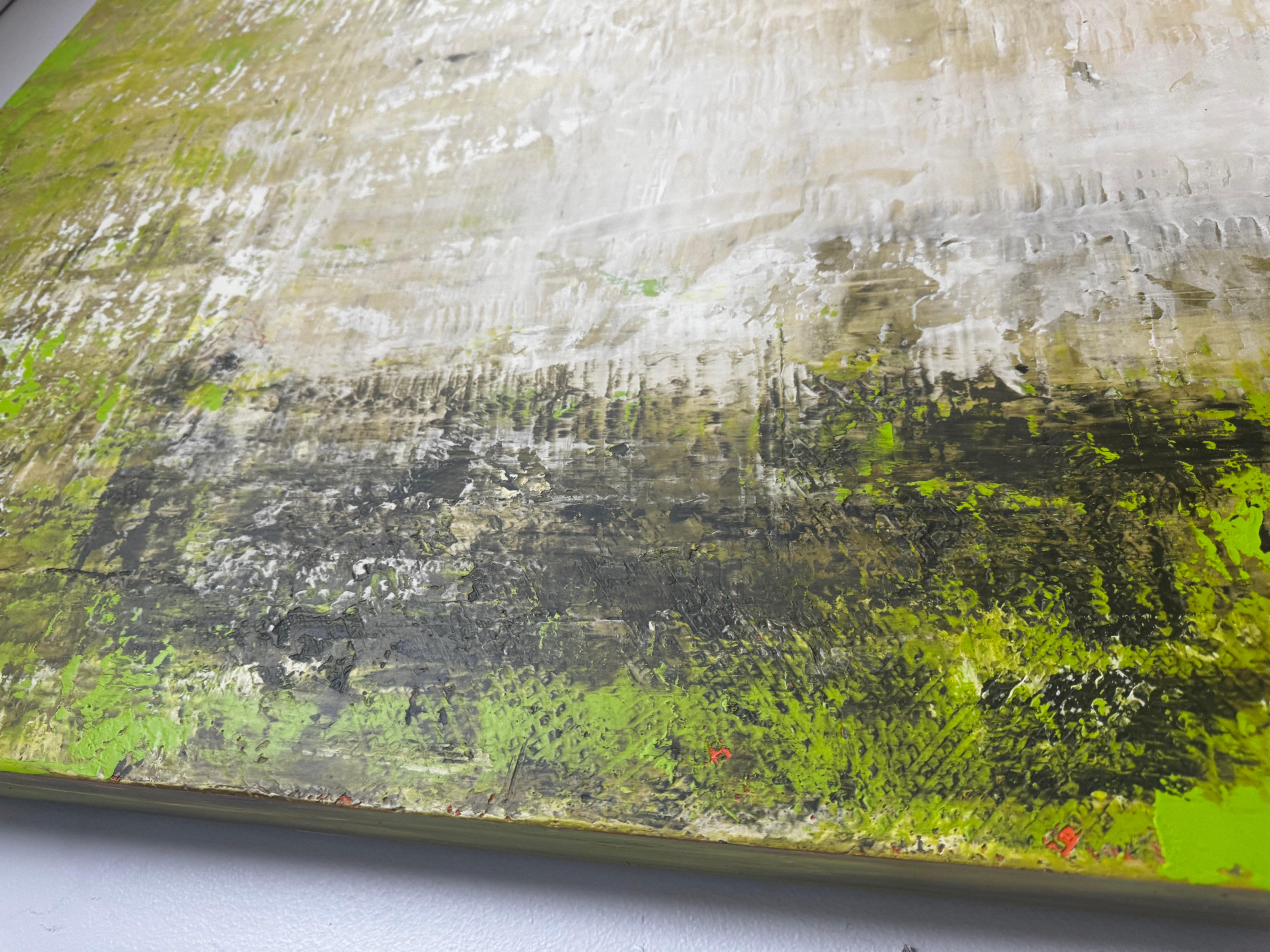 Großes abstraktes Acryl auf Karton (Moderne) im Angebot