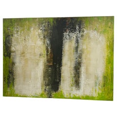 Large Abstract Acrylic On Board