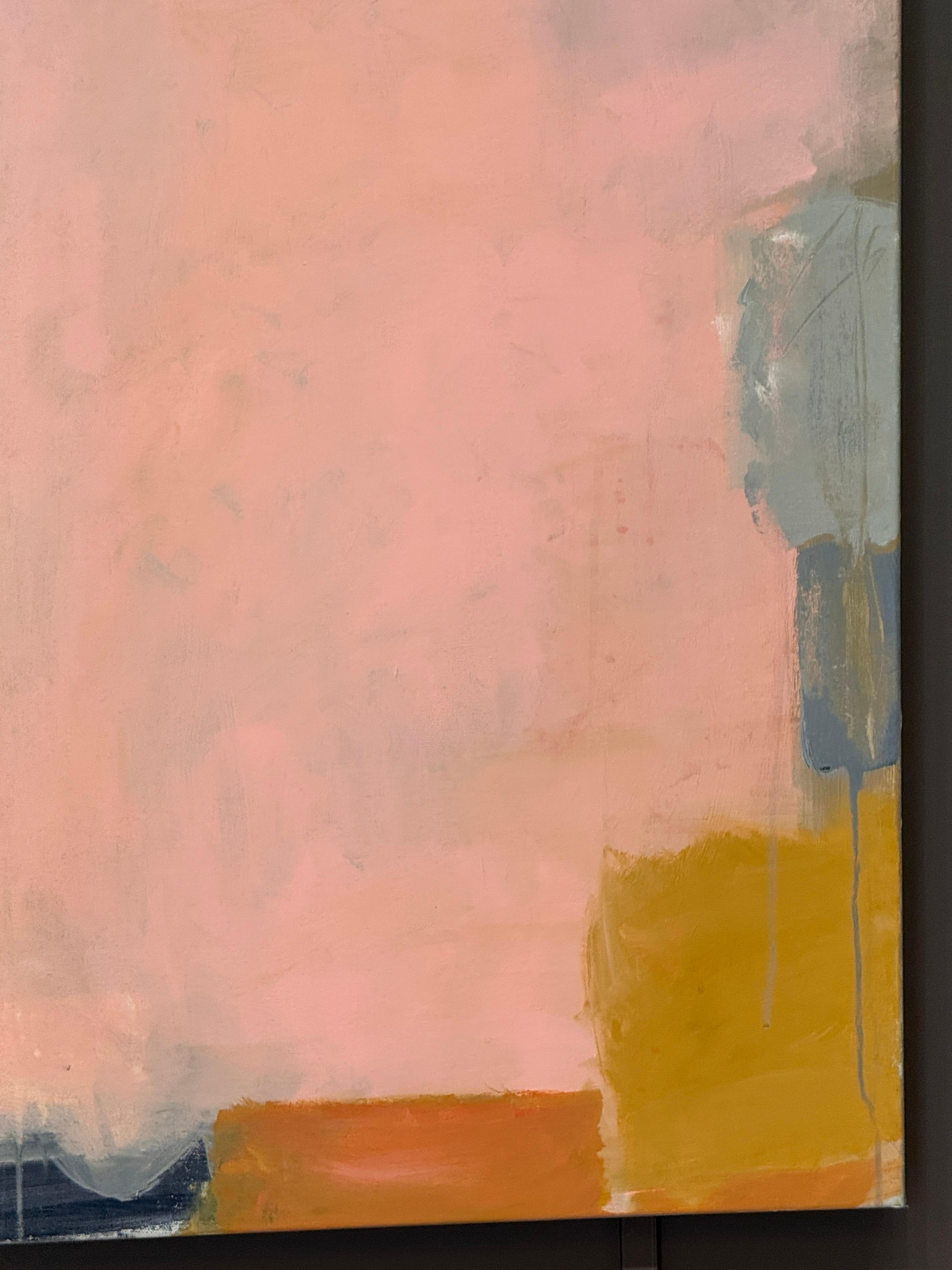 Große abstrakte Acrylmalerei von Claiborne Riley (Moderne) im Angebot