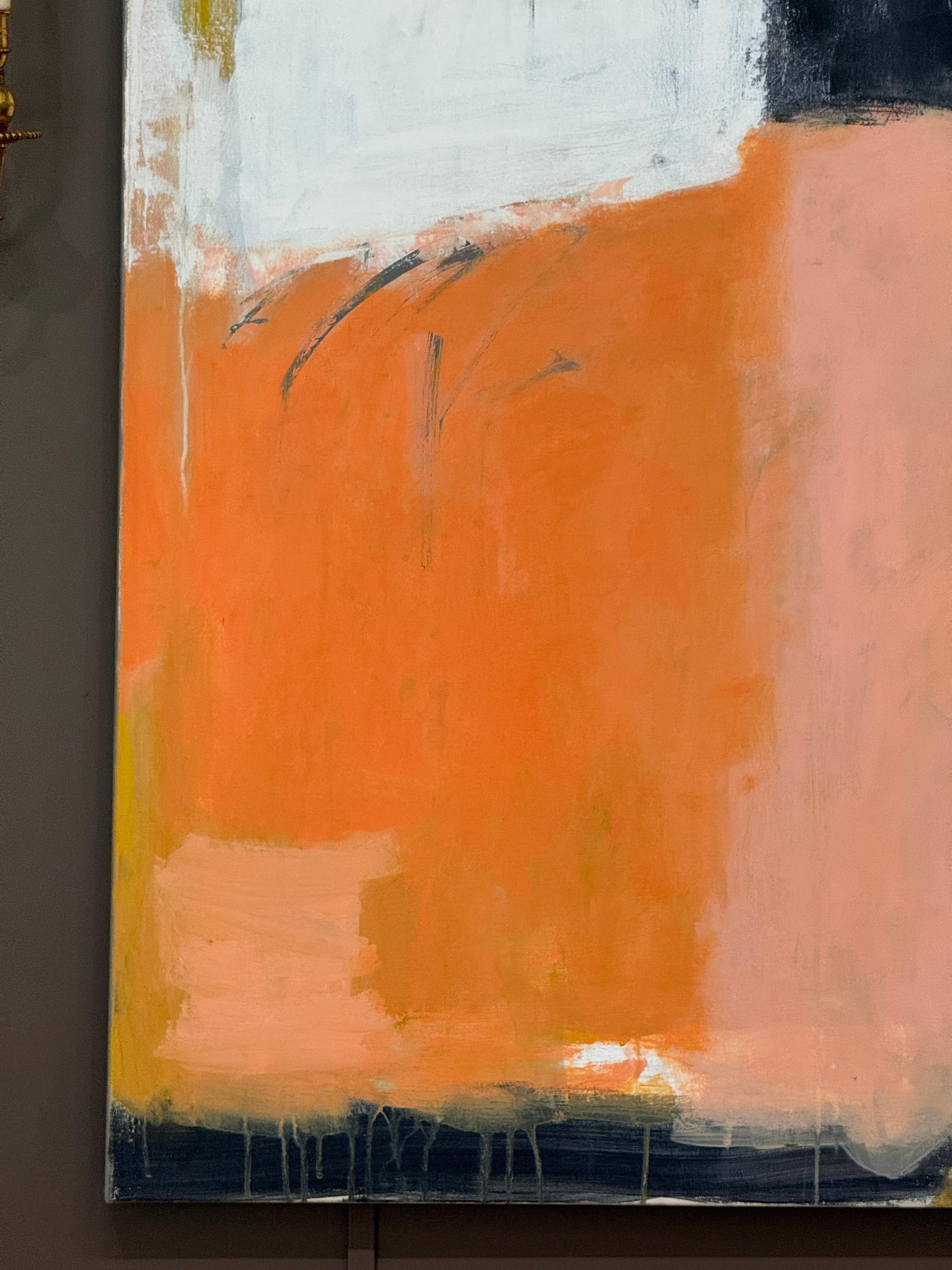 Große abstrakte Acrylmalerei von Claiborne Riley (amerikanisch) im Angebot