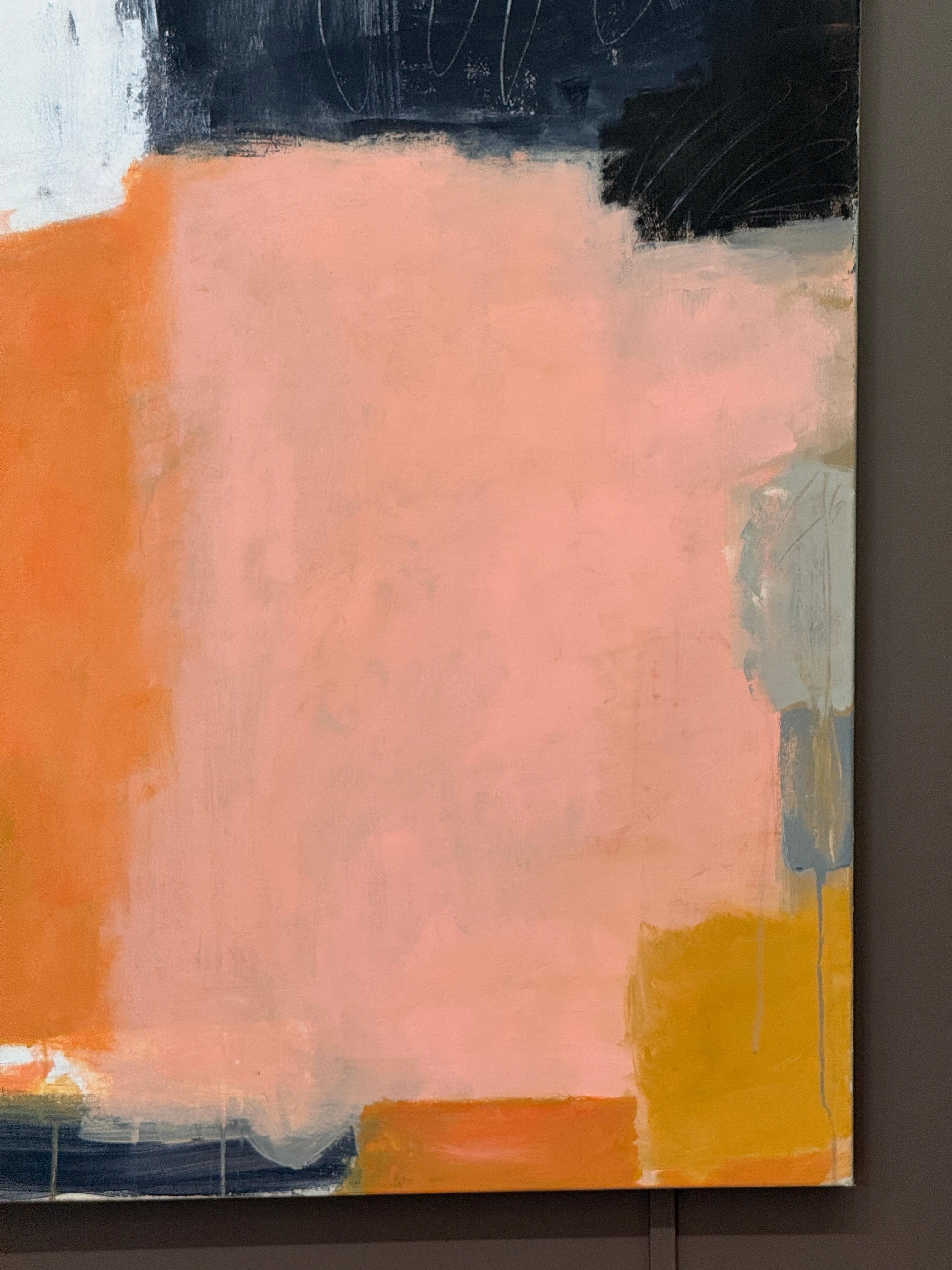 Große abstrakte Acrylmalerei von Claiborne Riley im Zustand „Gut“ im Angebot in Charlottesville, VA