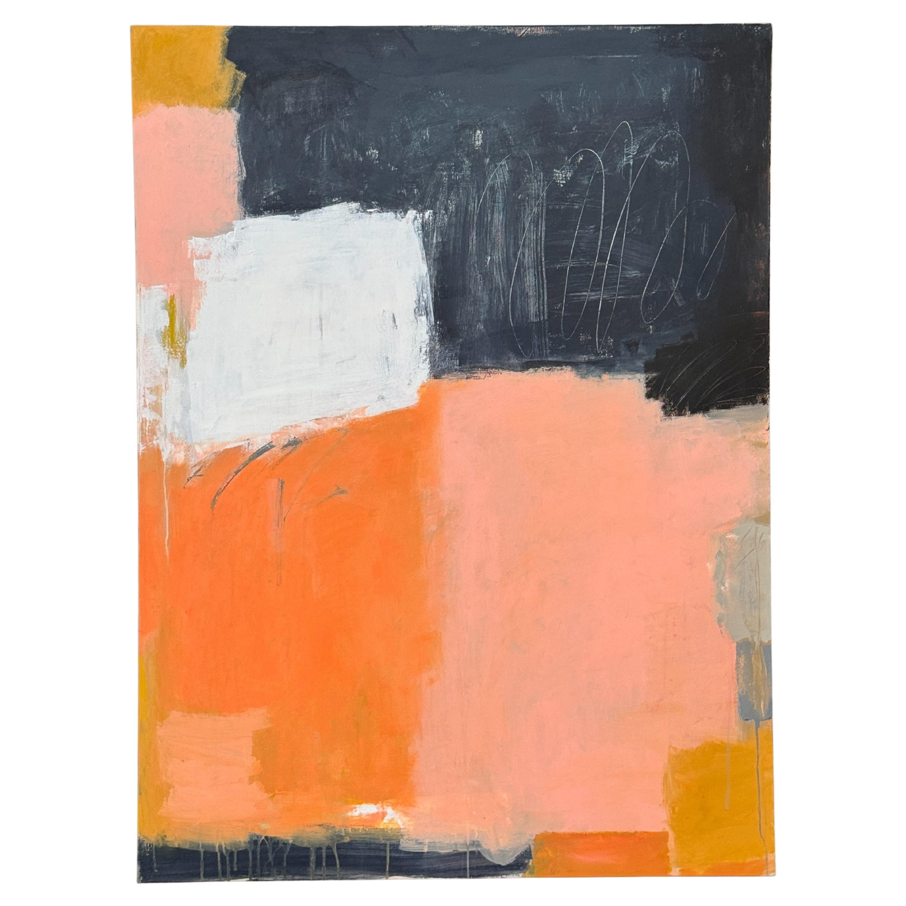 Large Abstract Acrylic Painting by Claiborne Riley