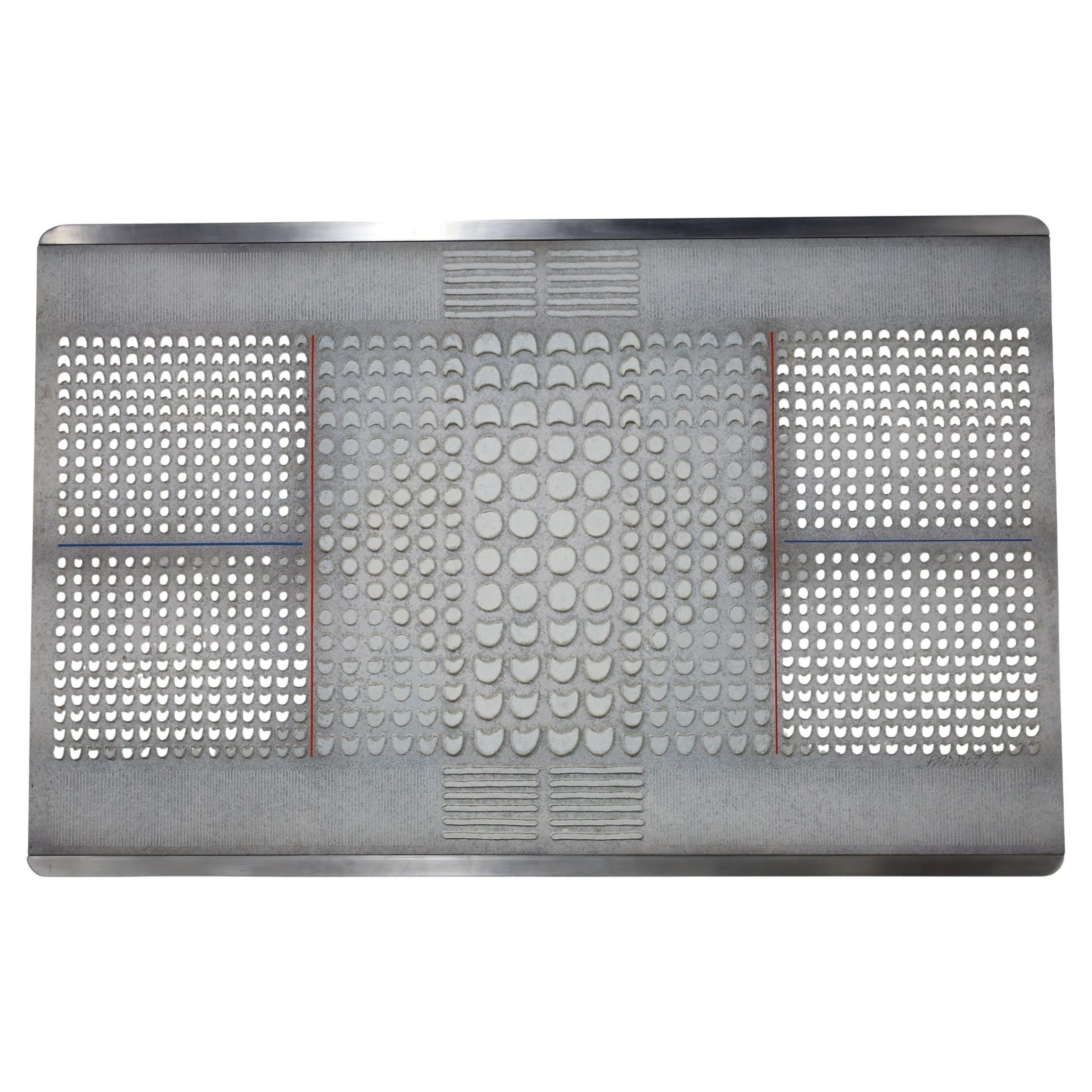 Large Abstract Acrylic Painting by Listed Artist Paul Maxwell