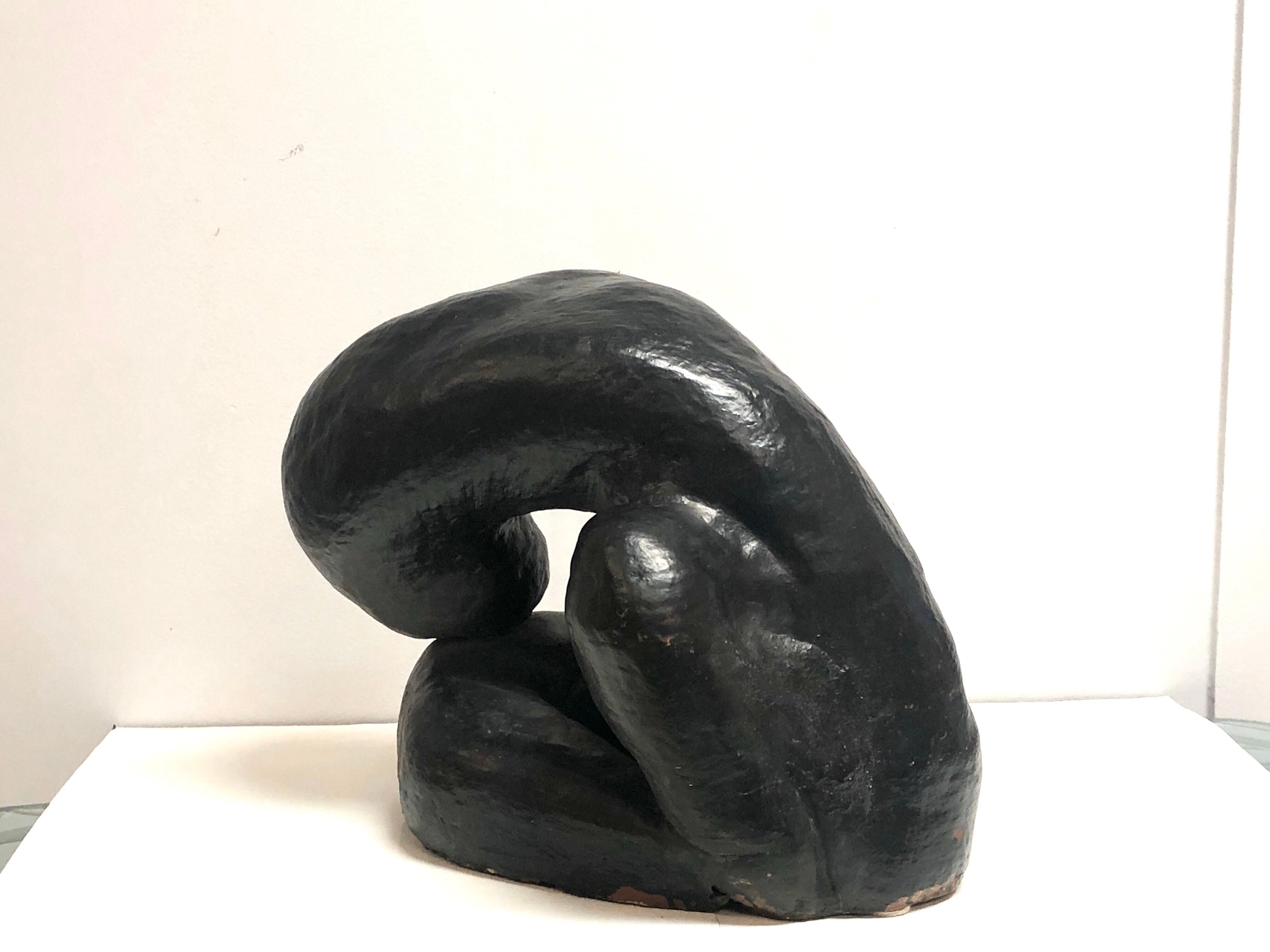 American Large Abstract Biomorphic Ceramic Sculpture Jean Arp Style