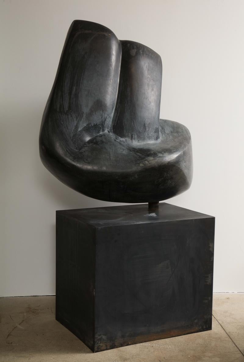 Large Abstract Bronze Sculpture by Aviva Shemer.
Signed: 98 Aviva Shemer