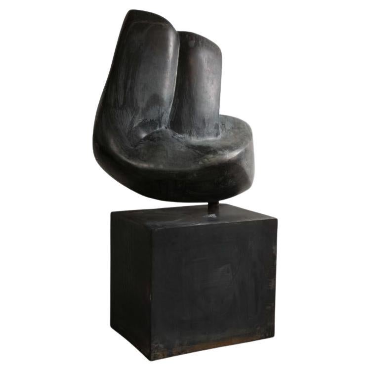 Gran escultura abstracta de bronce de Aviva Shemer
