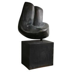 Gran escultura abstracta de bronce de Aviva Shemer