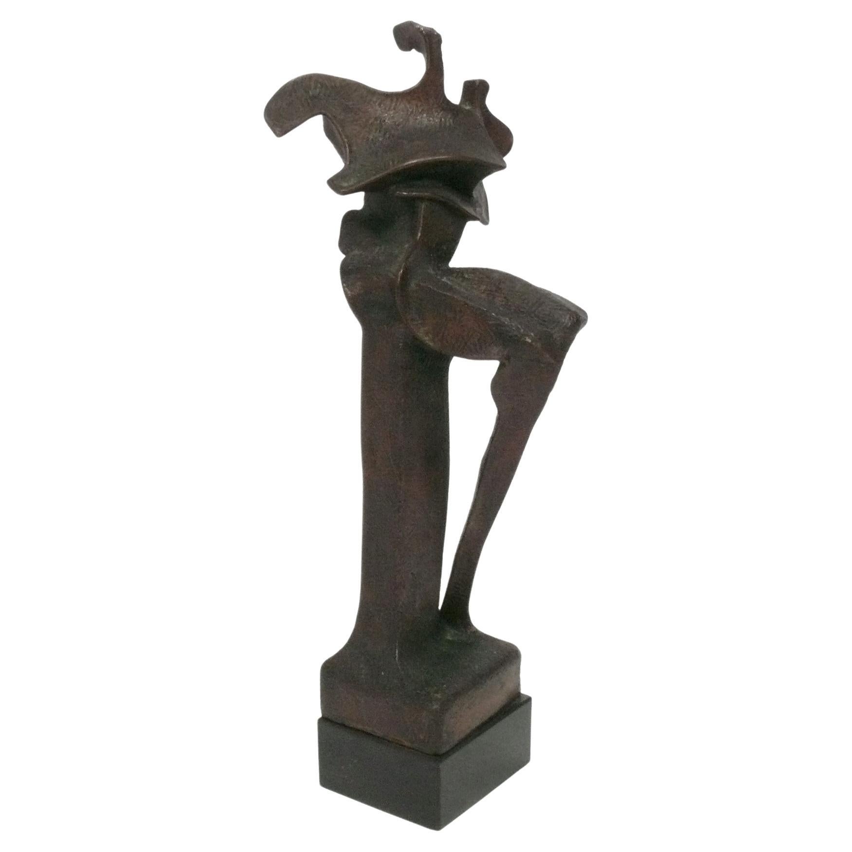 Grande sculpture abstraite en bronze de Carol Harrison