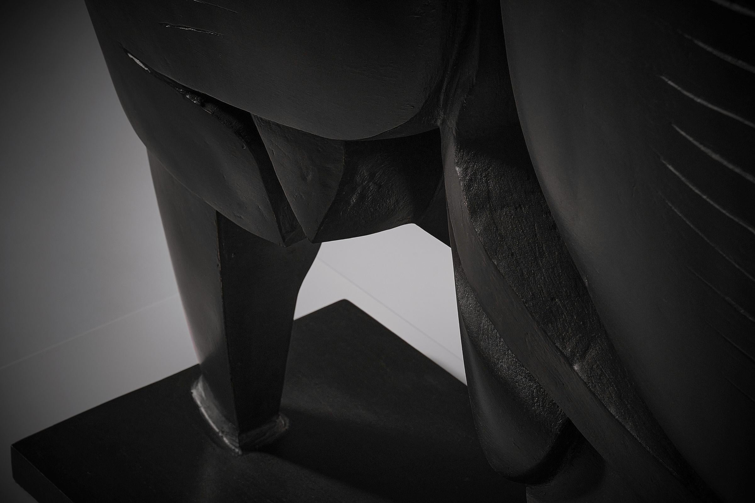 Gran escultura abstracta de bronce de Maurice Perrenoud Moderno de mediados de siglo en venta