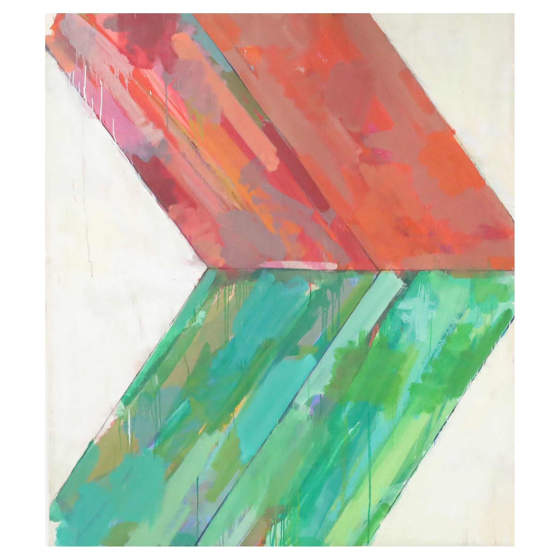 Large Abstract by John Simpson, Dated 1964 For Sale