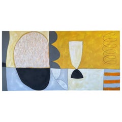Grande peinture abstraite de l'artiste Shawn Savage de Palm Springs