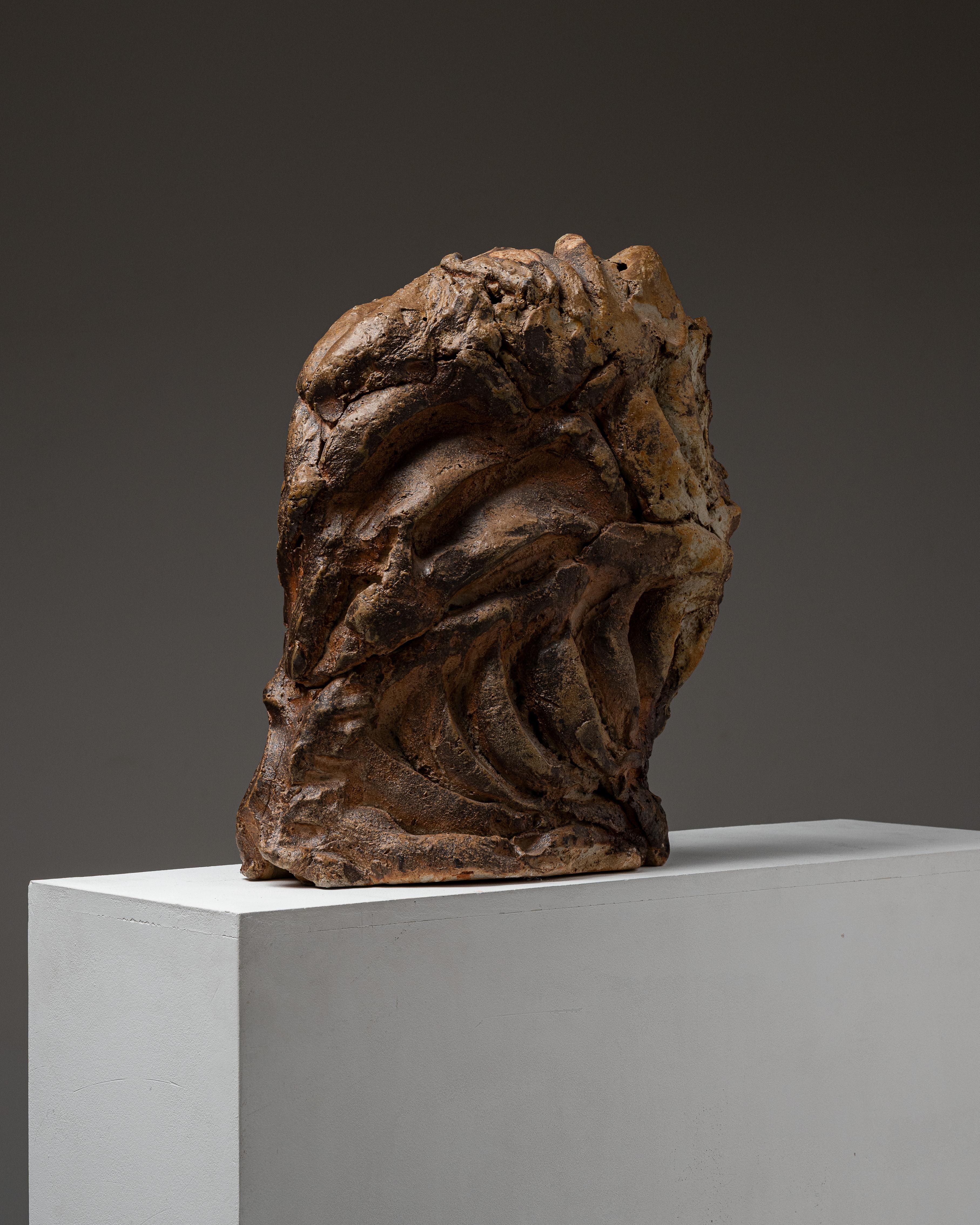 Contemporary Large Abstract Ceramic, Hervé Rousseau, 2000s For Sale