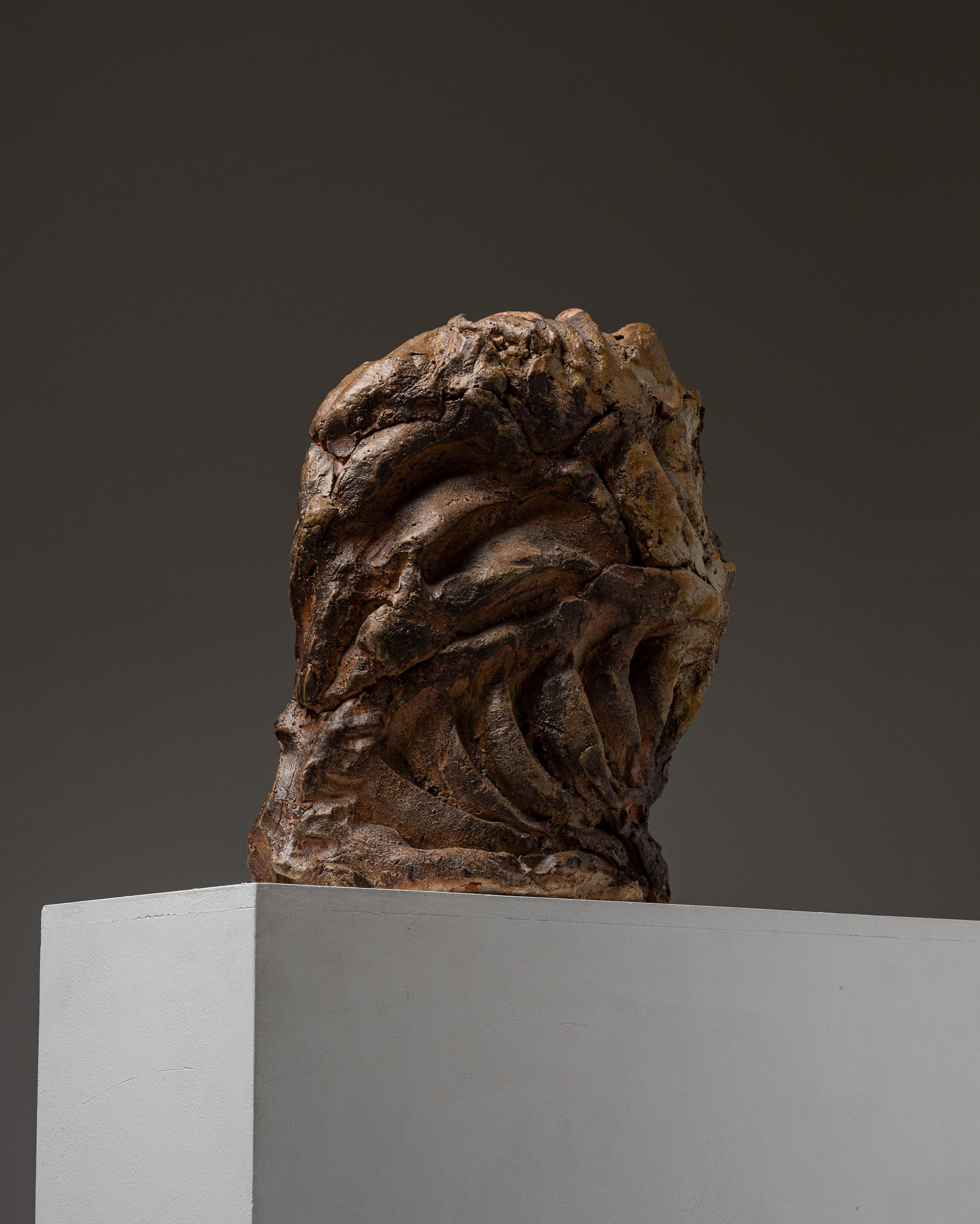 Large Abstract Ceramic, Hervé Rousseau, 2000s For Sale 2