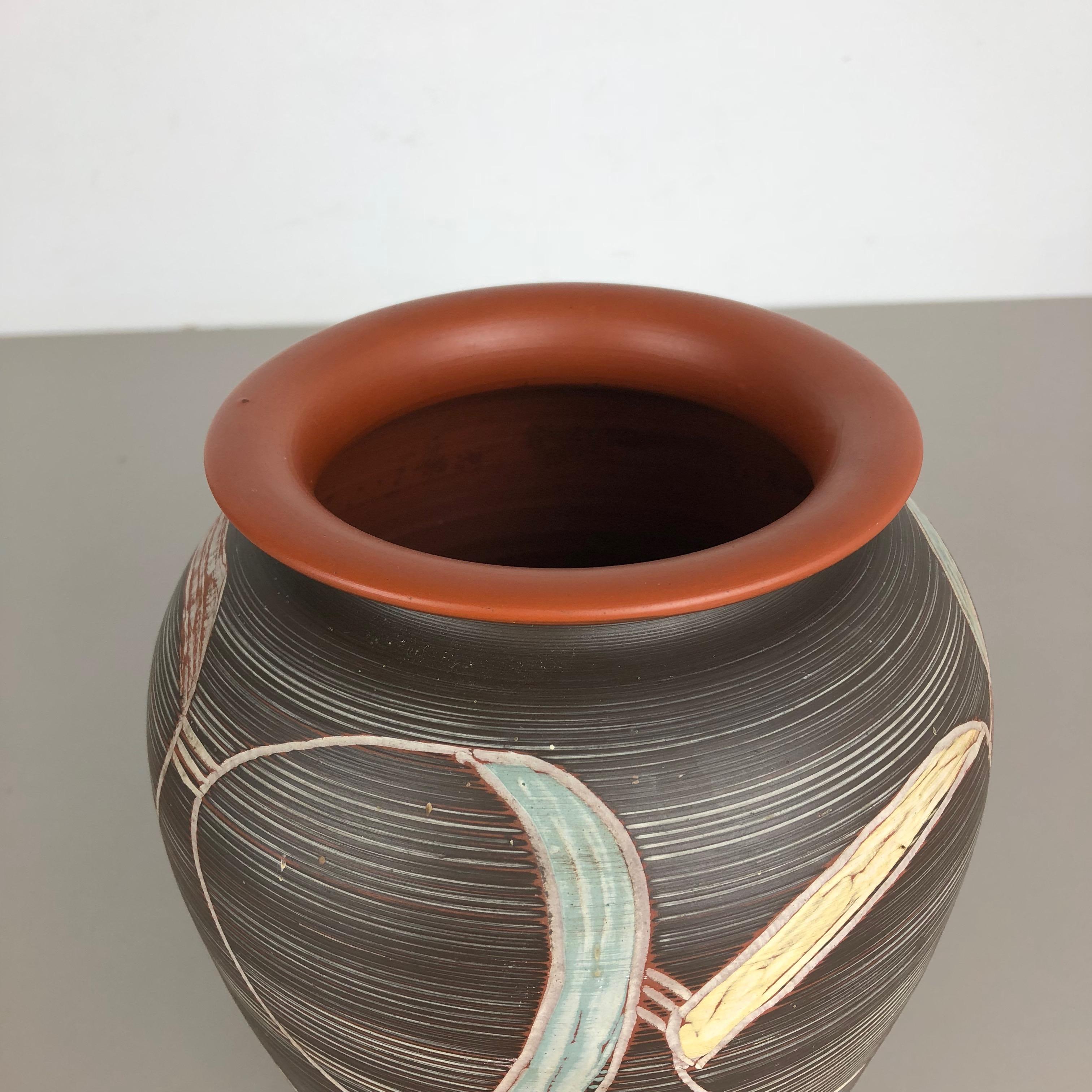 Large Abstract Ceramic Pottery Vase by Sawa Franz Schwaderlapp, Germany, 1950s 5