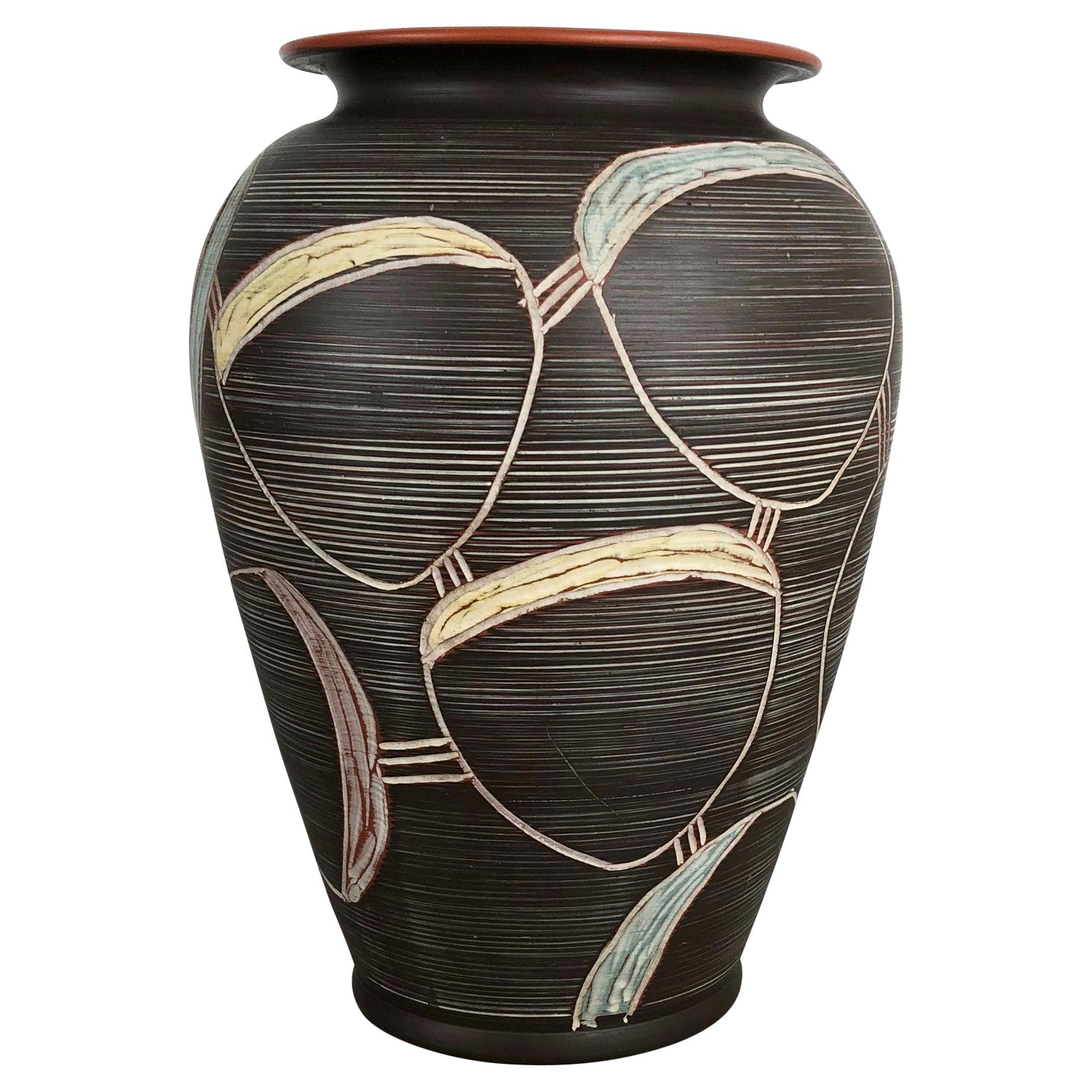 Extra Large Ceramic Pottery Vase by Sawa Ceramic Franz Schwaderlapp