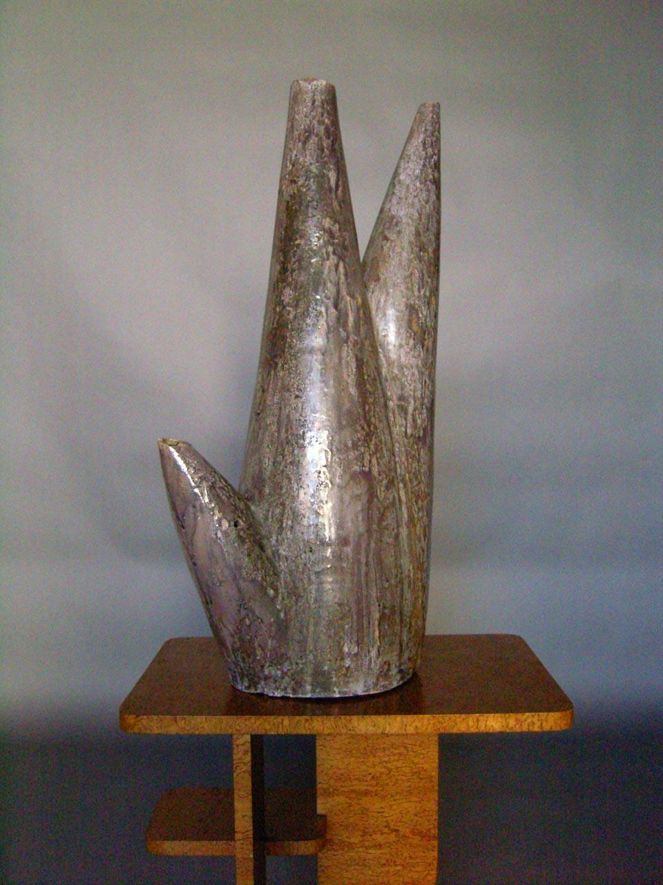 Mid-Century Modern Grande sculpture abstraite en céramique en vente