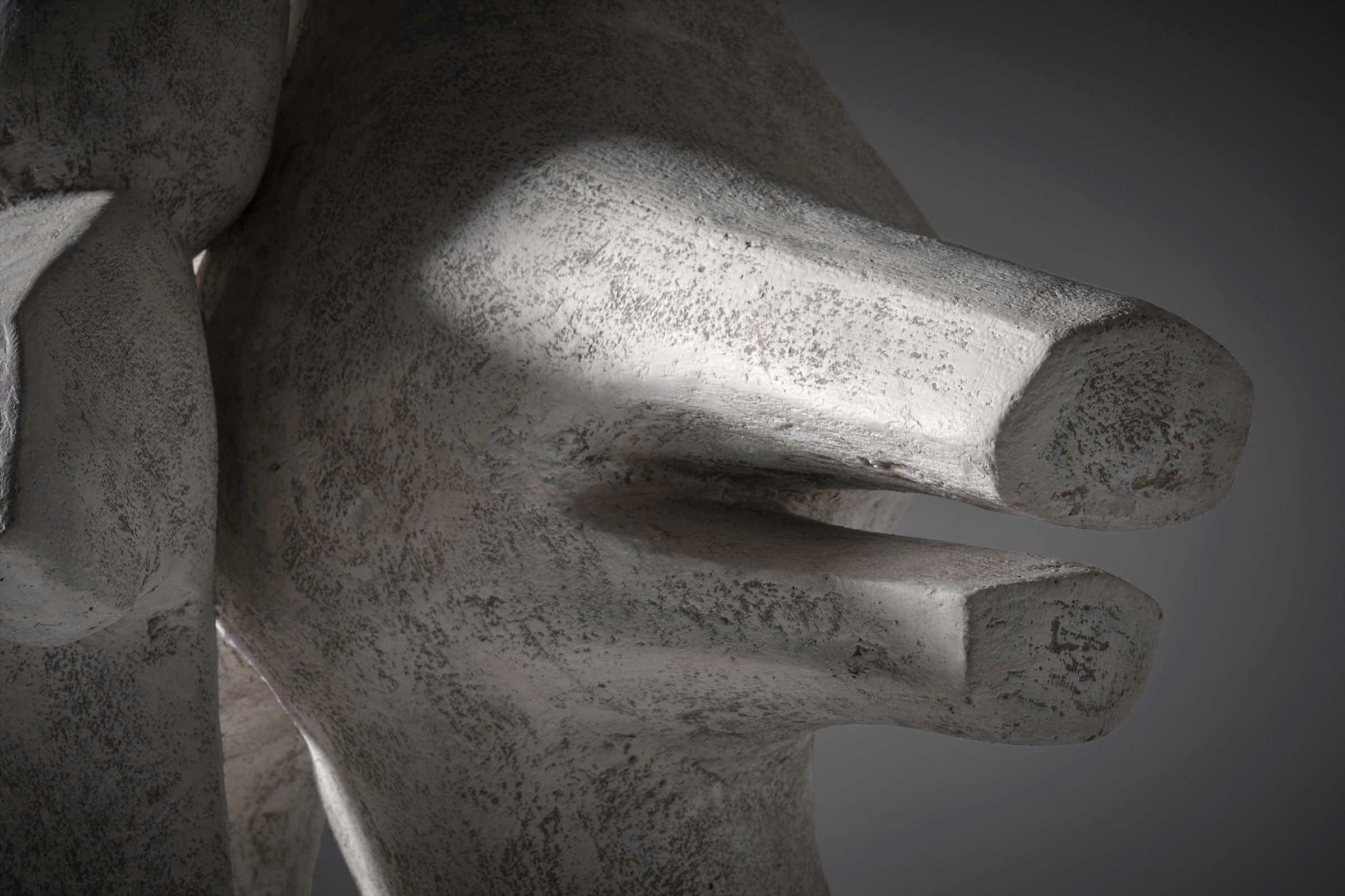 Grande scultura astratta in calcestruzzo di Roger Desserprit in vendita 6