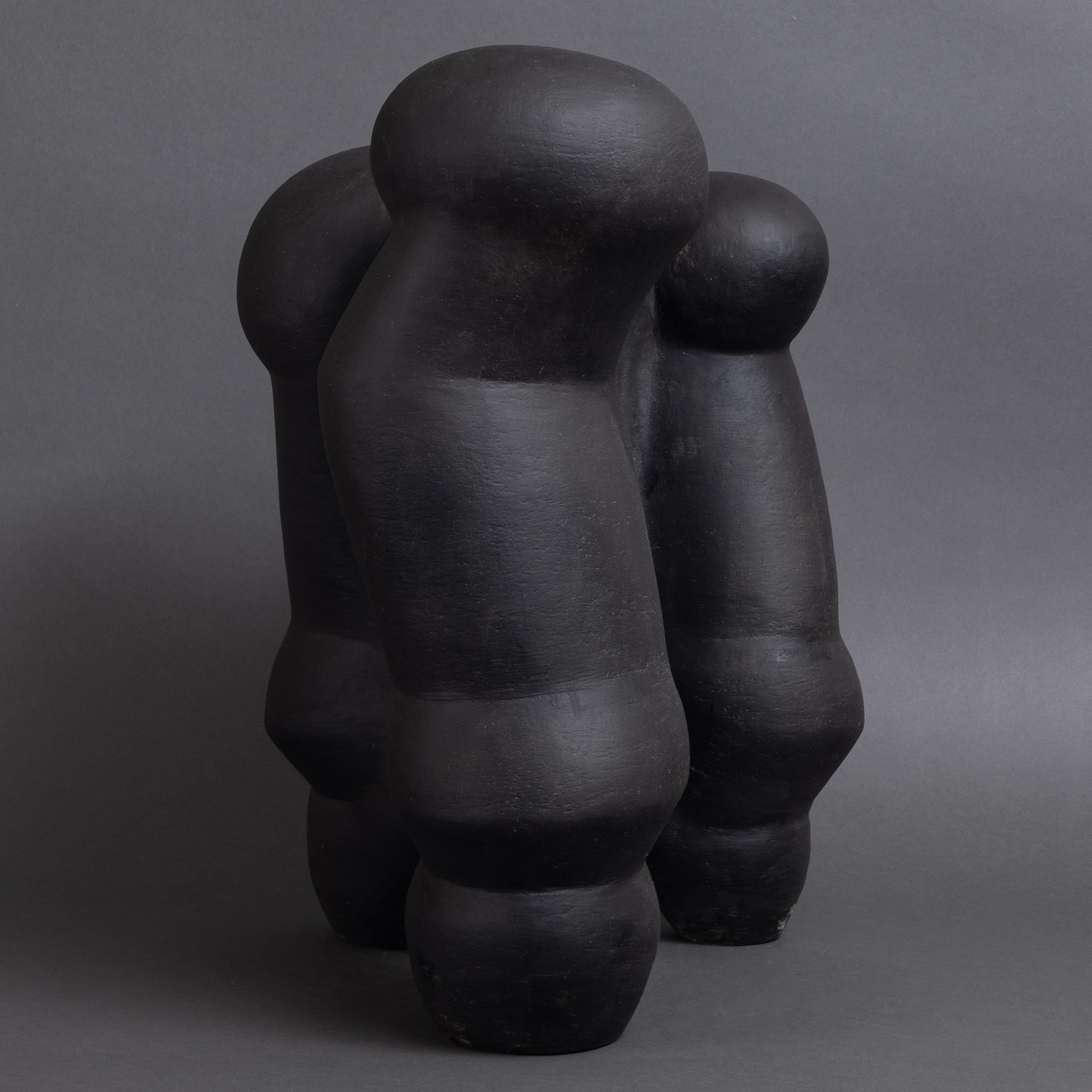 Scandinave moderne Grande sculpture en céramique abstraite et contemporaine de Bo Arenander, en stock en vente