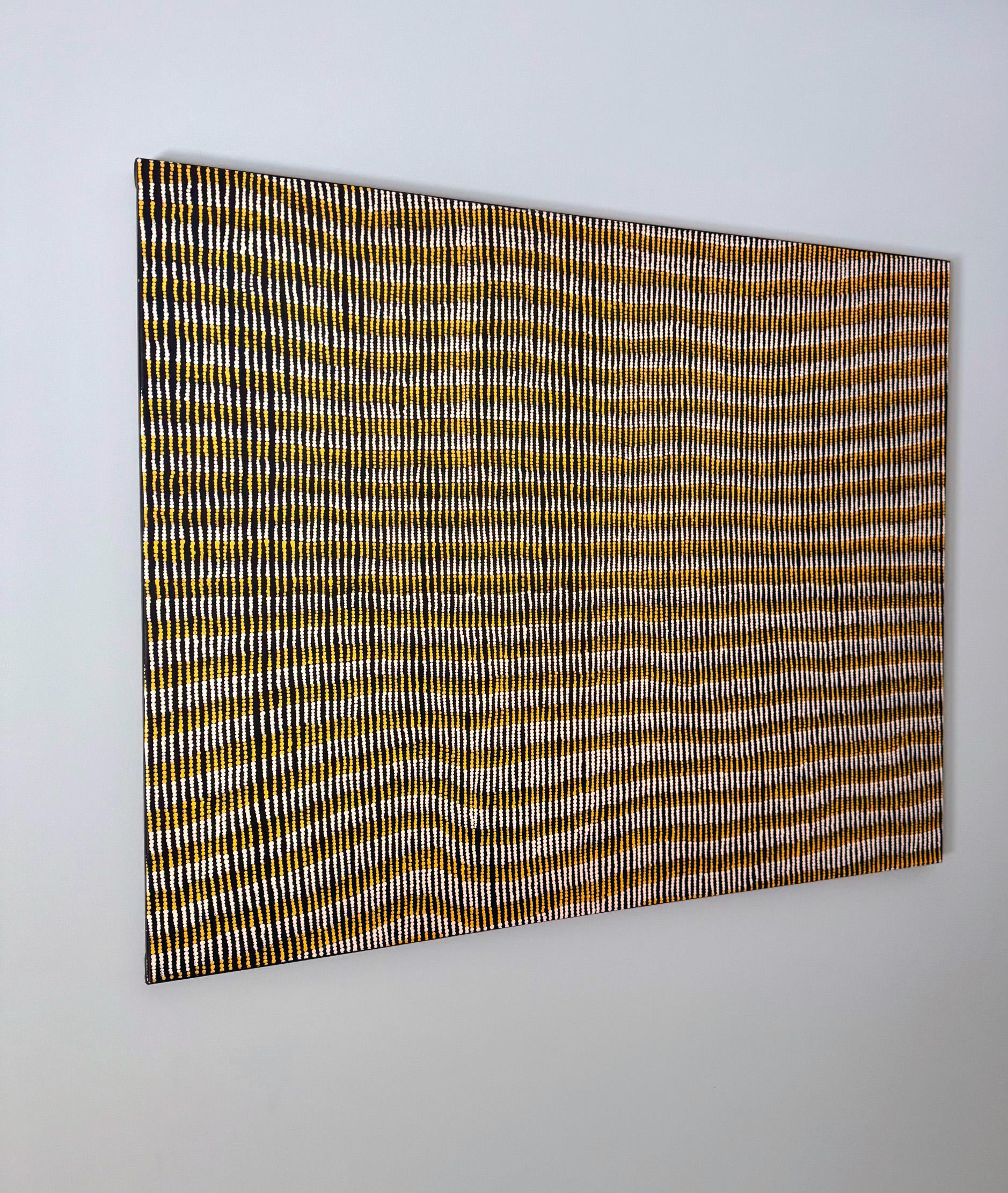 Modern Large Abstract Dreamtime Aboriginal Painting by Yukultji Napangati For Sale