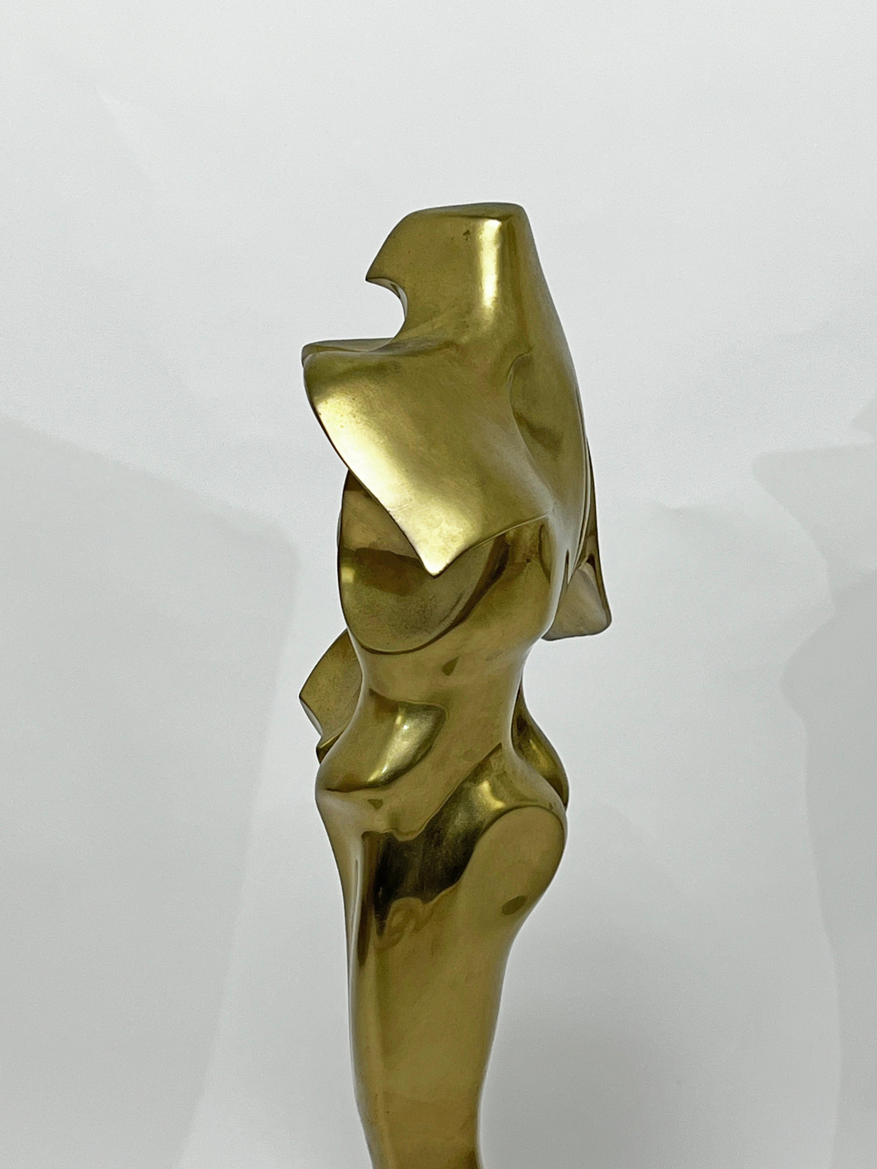 Große abstrakte figurale Bronzeskulptur von Robert William Hind, Robert William Hind, ca. 1970er Jahre (Moderne der Mitte des Jahrhunderts) im Angebot