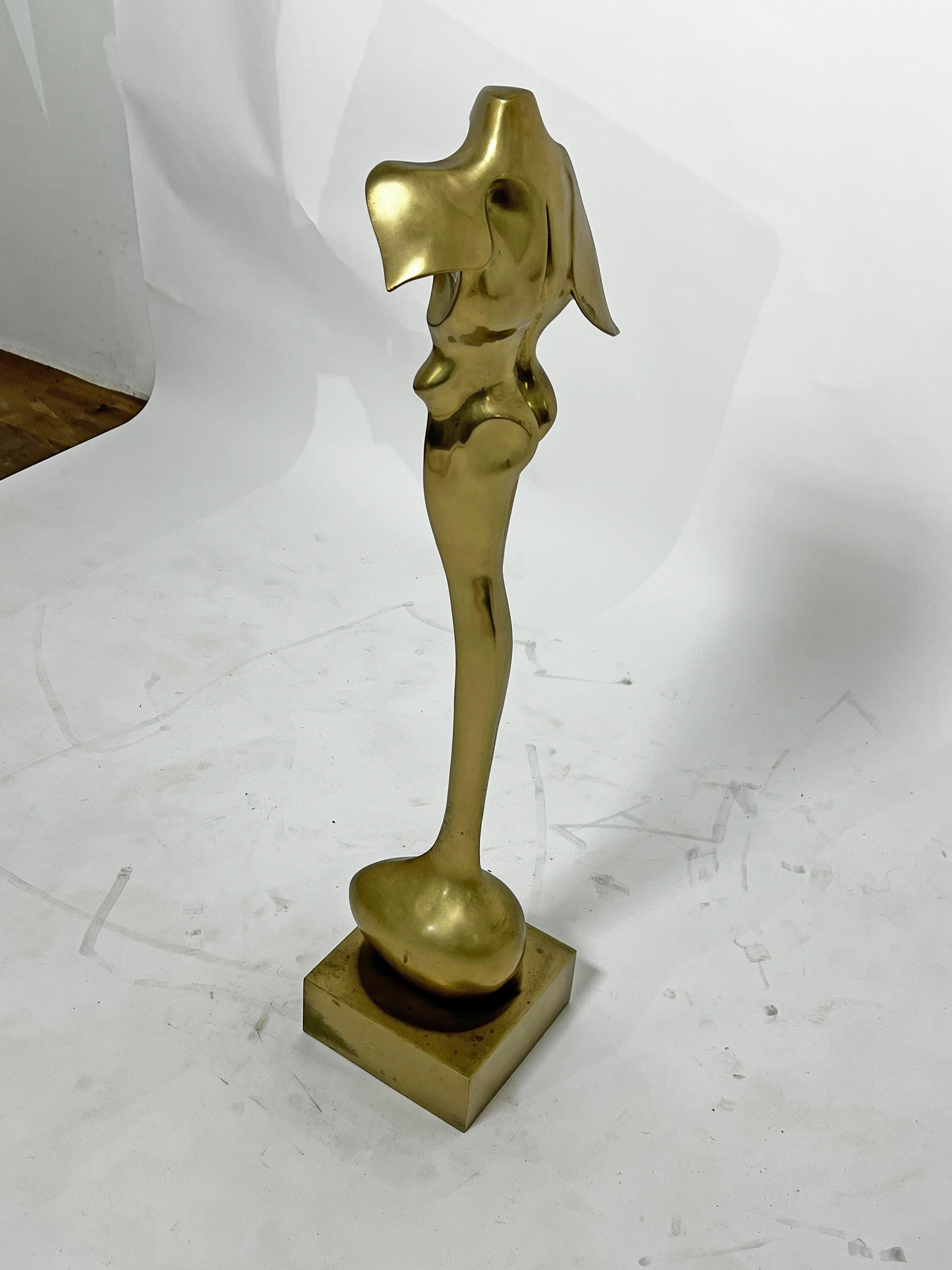 Große abstrakte figurale Bronzeskulptur von Robert William Hind, Robert William Hind, ca. 1970er Jahre im Angebot 1