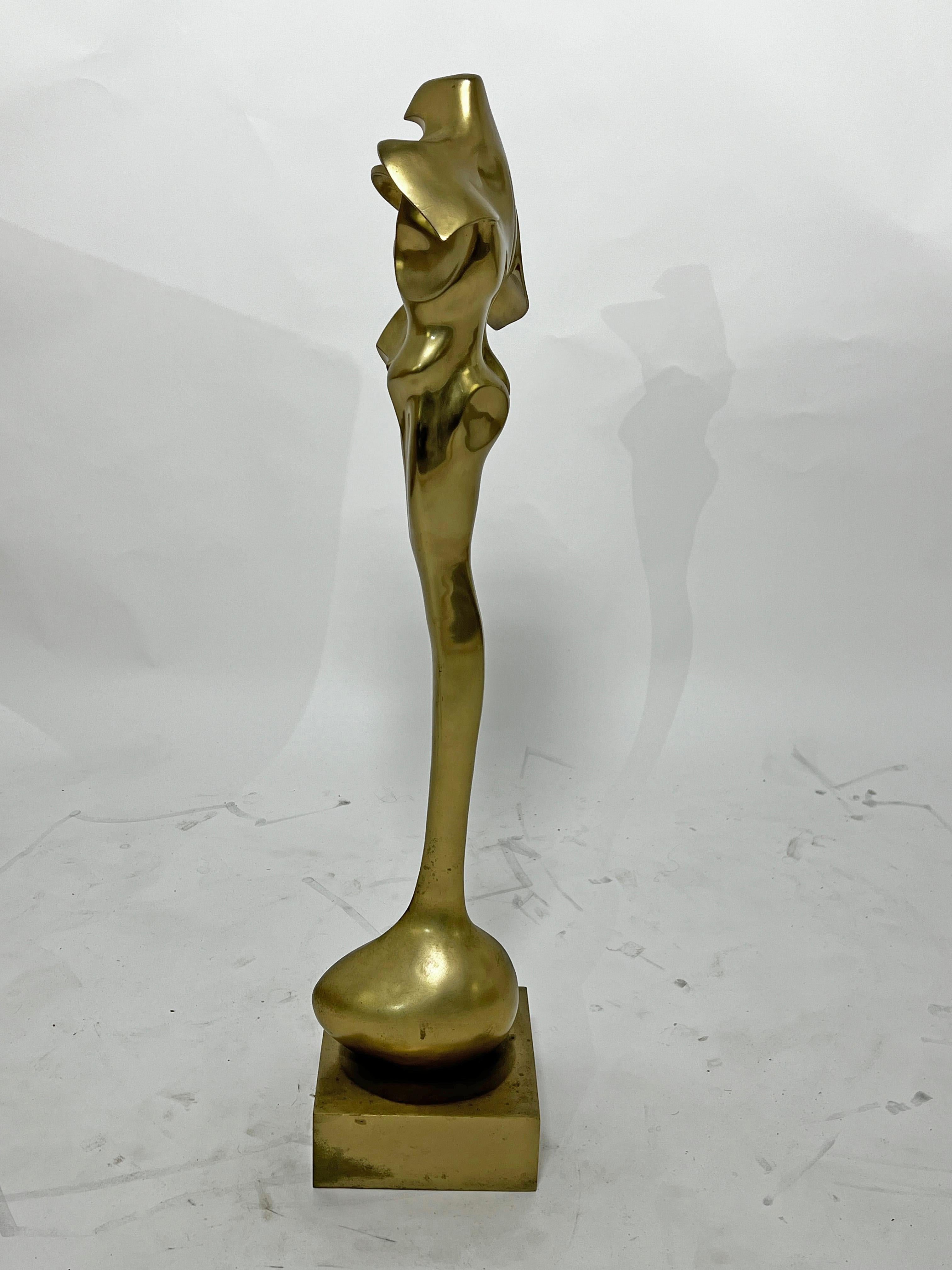 Große abstrakte figurale Bronzeskulptur von Robert William Hind, Robert William Hind, ca. 1970er Jahre im Angebot 3