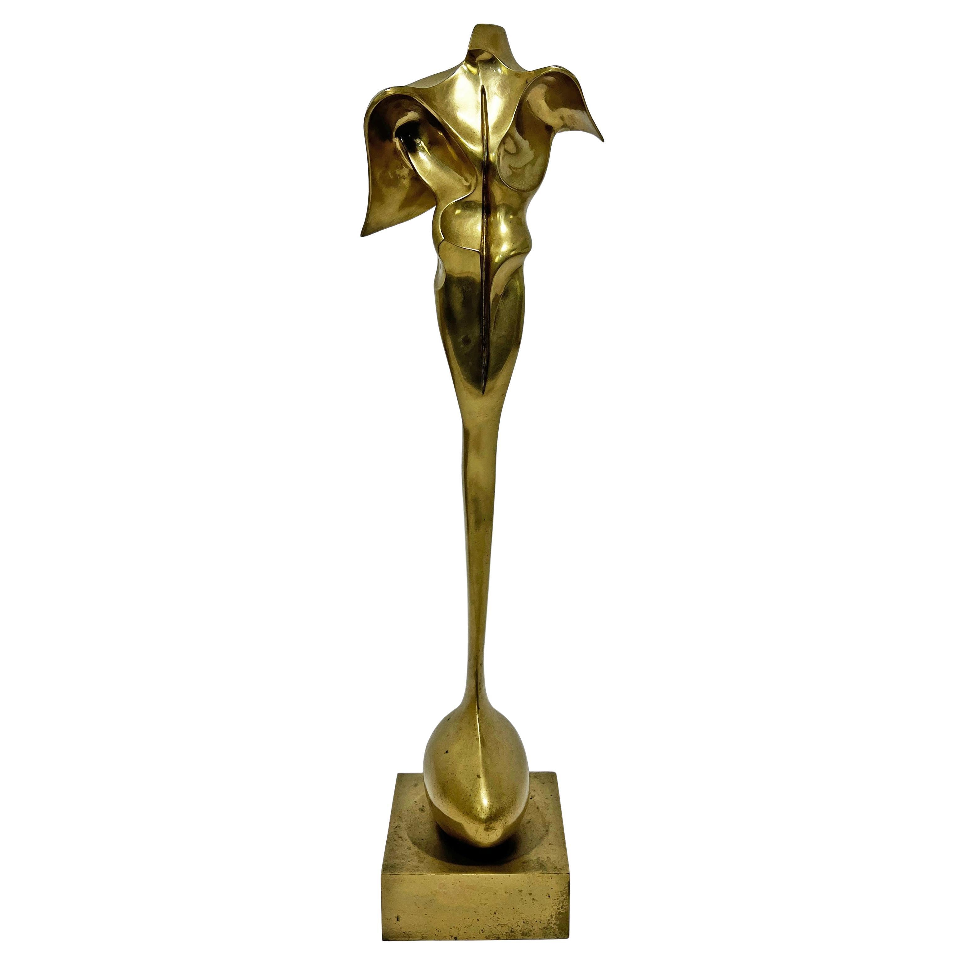 Gran escultura abstracta en bronce de Robert William Hind, alrededor de 1970