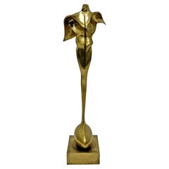 Large Abstract Figural Bronze Sculpture by Robert William Hind, Circa 1970s
