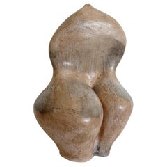Large Abstract Figural Rhoda Hepner Terracotta Pottery Sculpture, 1989.