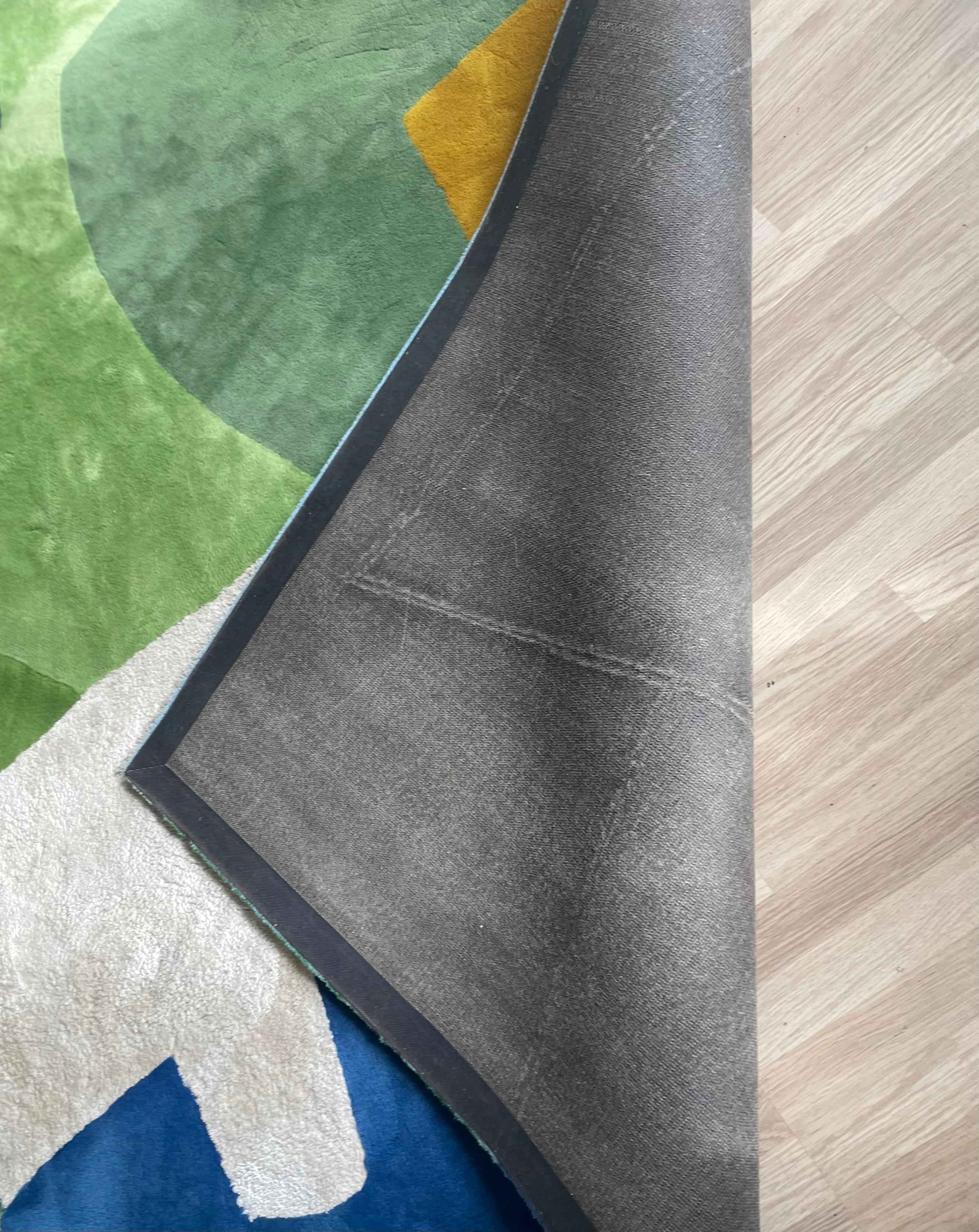Grand tapis abstrait noué à la main par Victoria-Maria Geyer, Belgique 2000. en vente 4