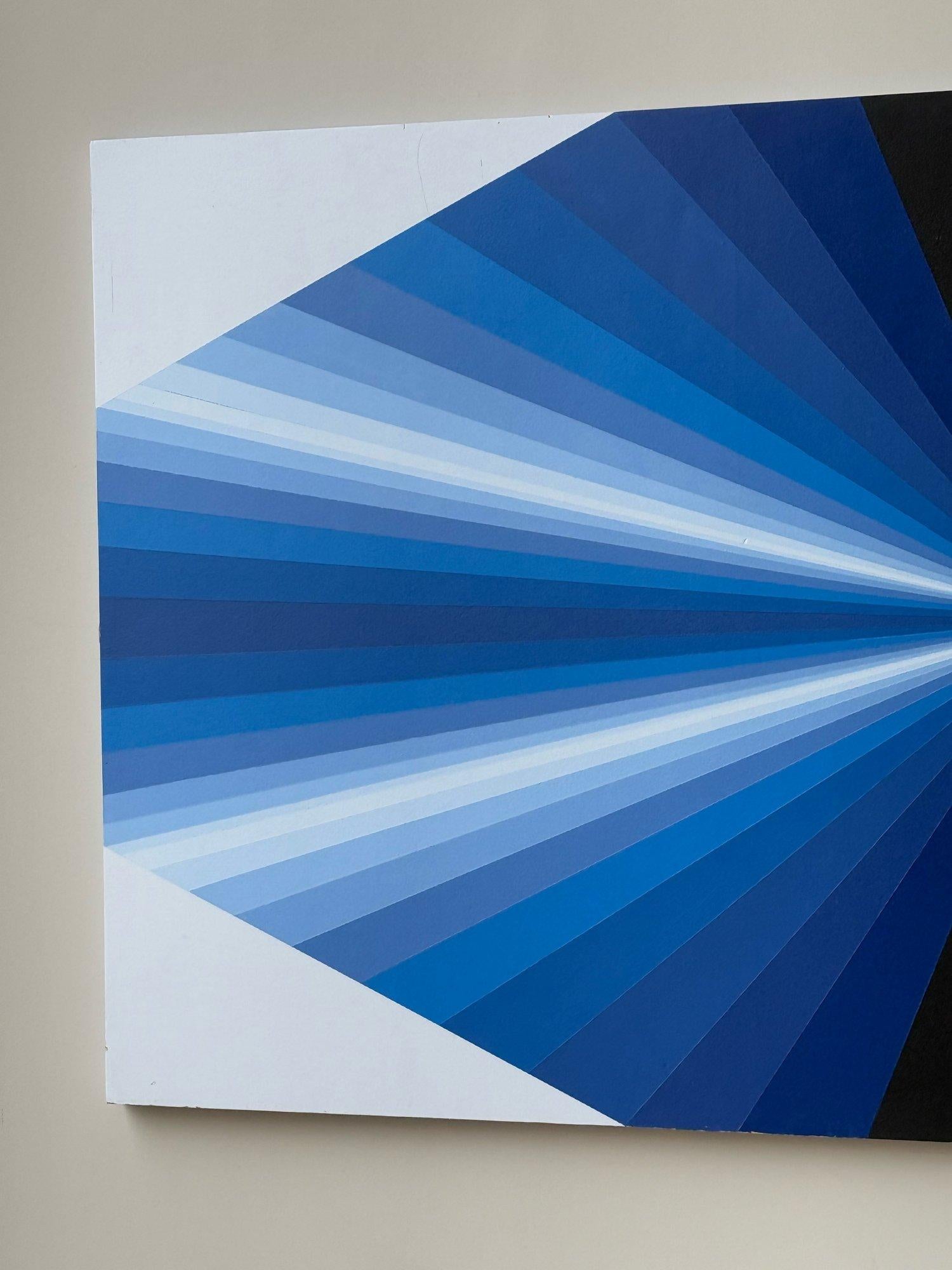 Große abstrakte Hard Edge Kunstwerk (Moderne der Mitte des Jahrhunderts) im Angebot