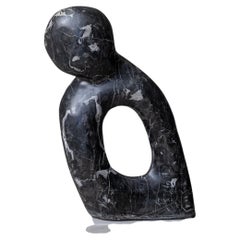 Large Abstract Marble Sculpture, Organic Modern Form, 1970s Style