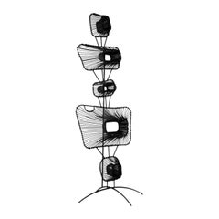 Large Abstract Metal Sculpture by John Risley, USA, 1965