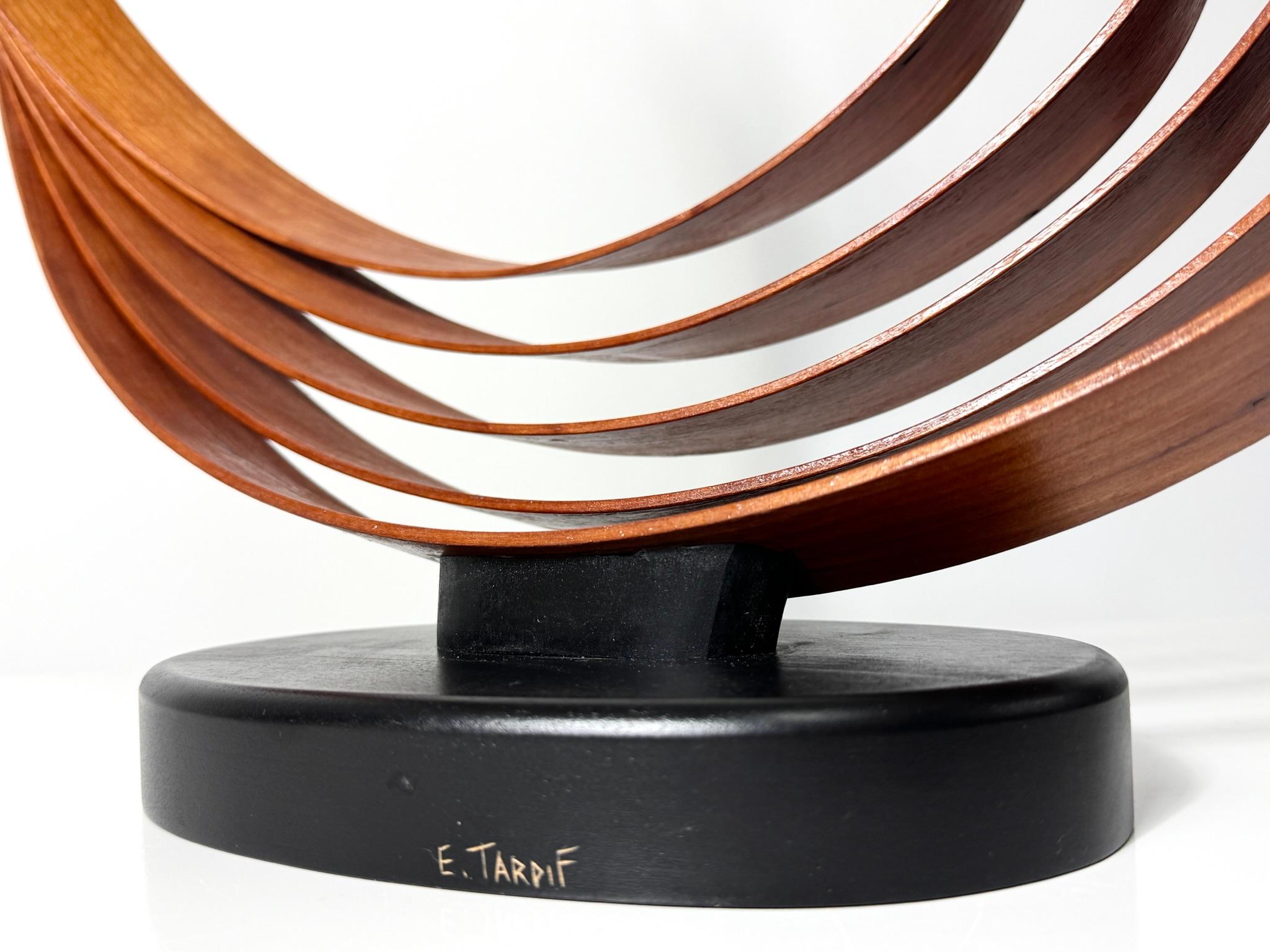 Grande sculpture abstraite et moderne d'oiseau stylisé en bois courbé d'Eric Tardif en vente 5