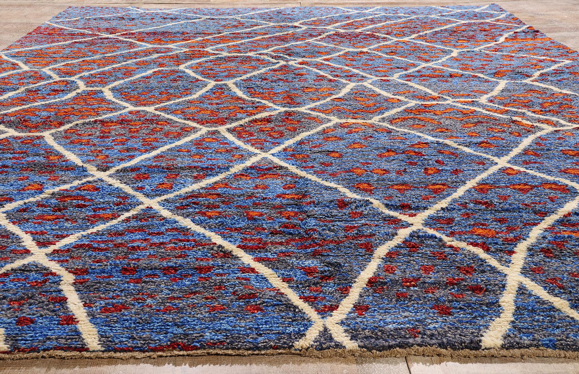 New Modern Moroccan Rug with Abstract Expressionist Style For Sale 6